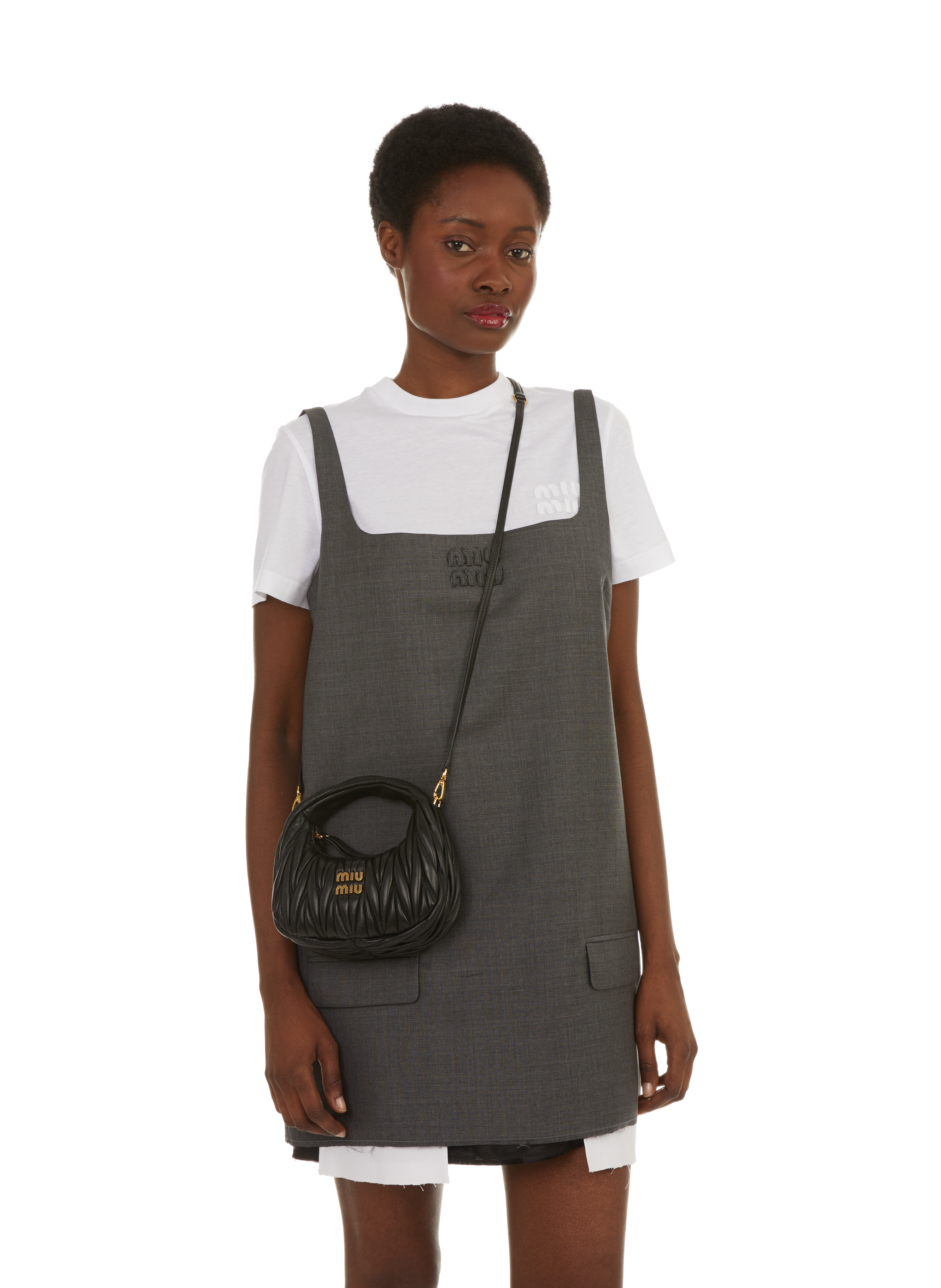 Quilted leather handbag MIU MIU Black