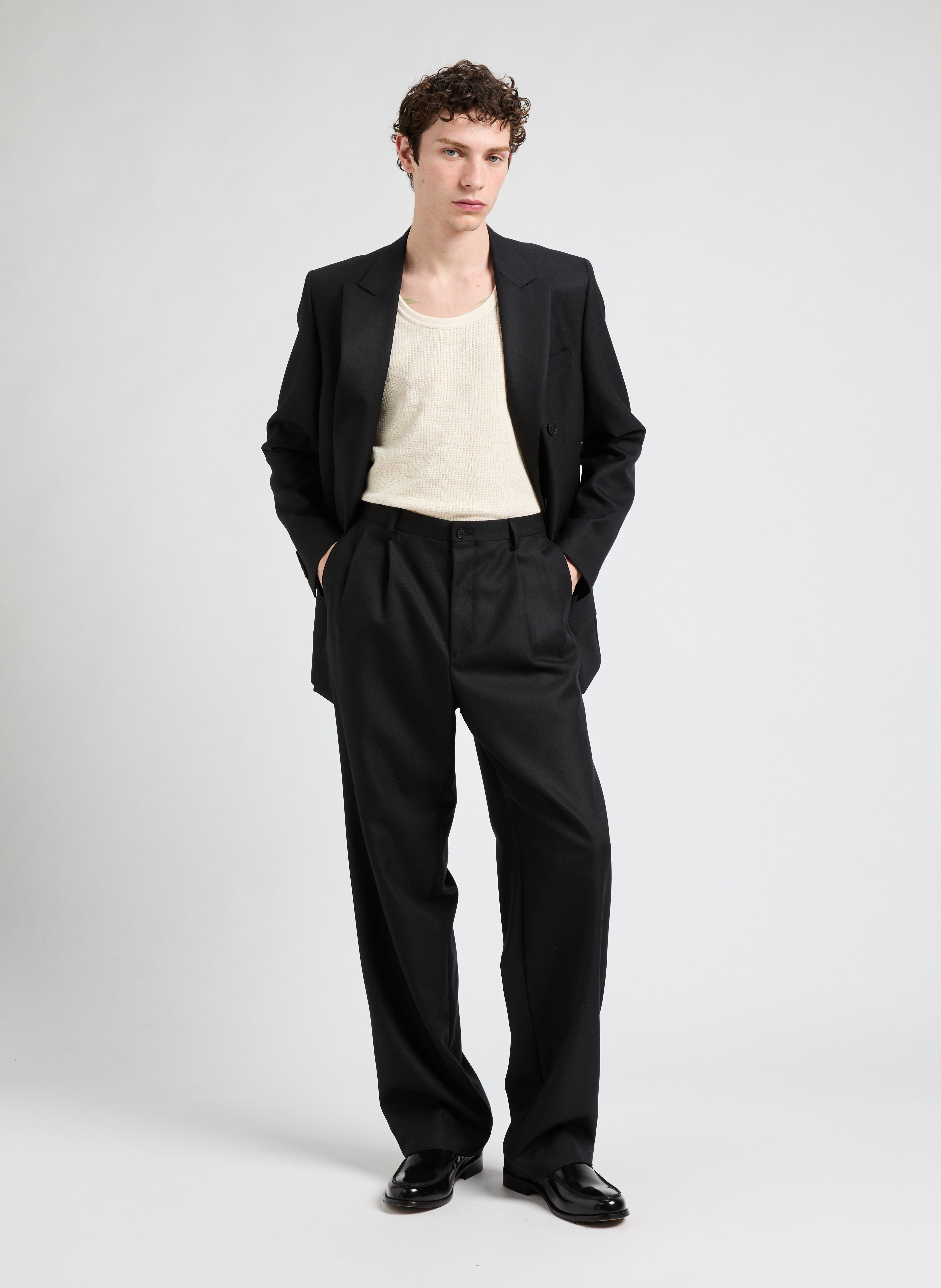 Veste de costume en laine Fycle  SAISON 1865 Noir