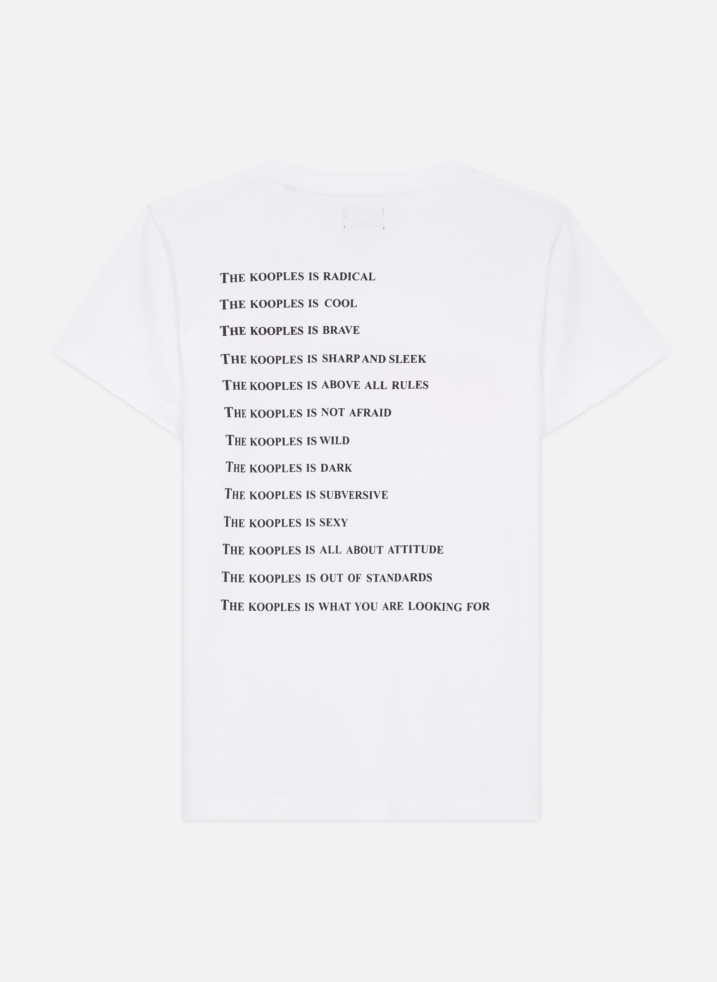 T-shirt en coton What Is THE KOOPLES Blanc