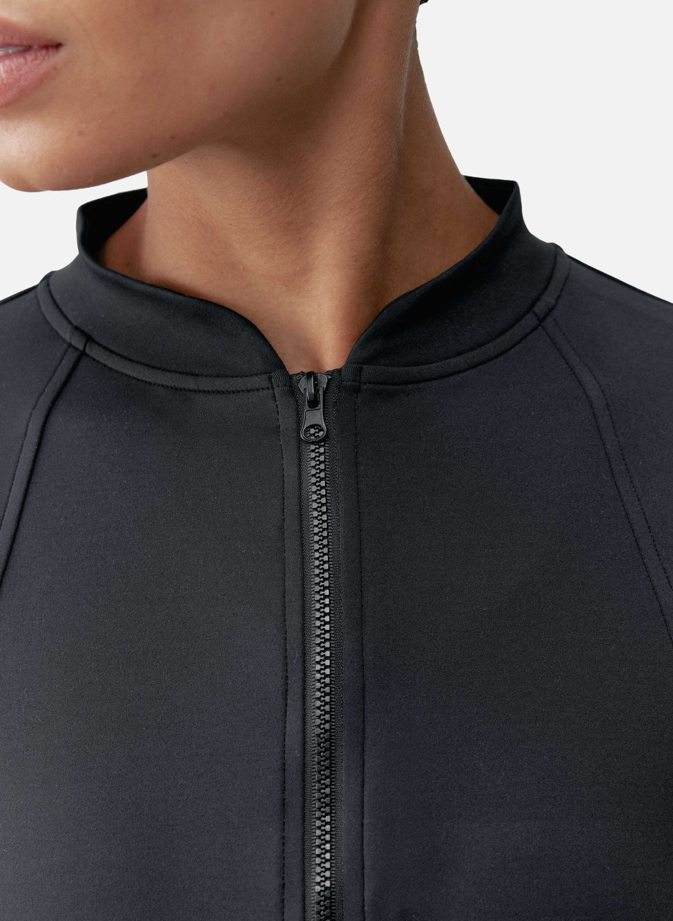 Veste de sport zippée performance athleisure leila BORN LIVING YOGA Noir