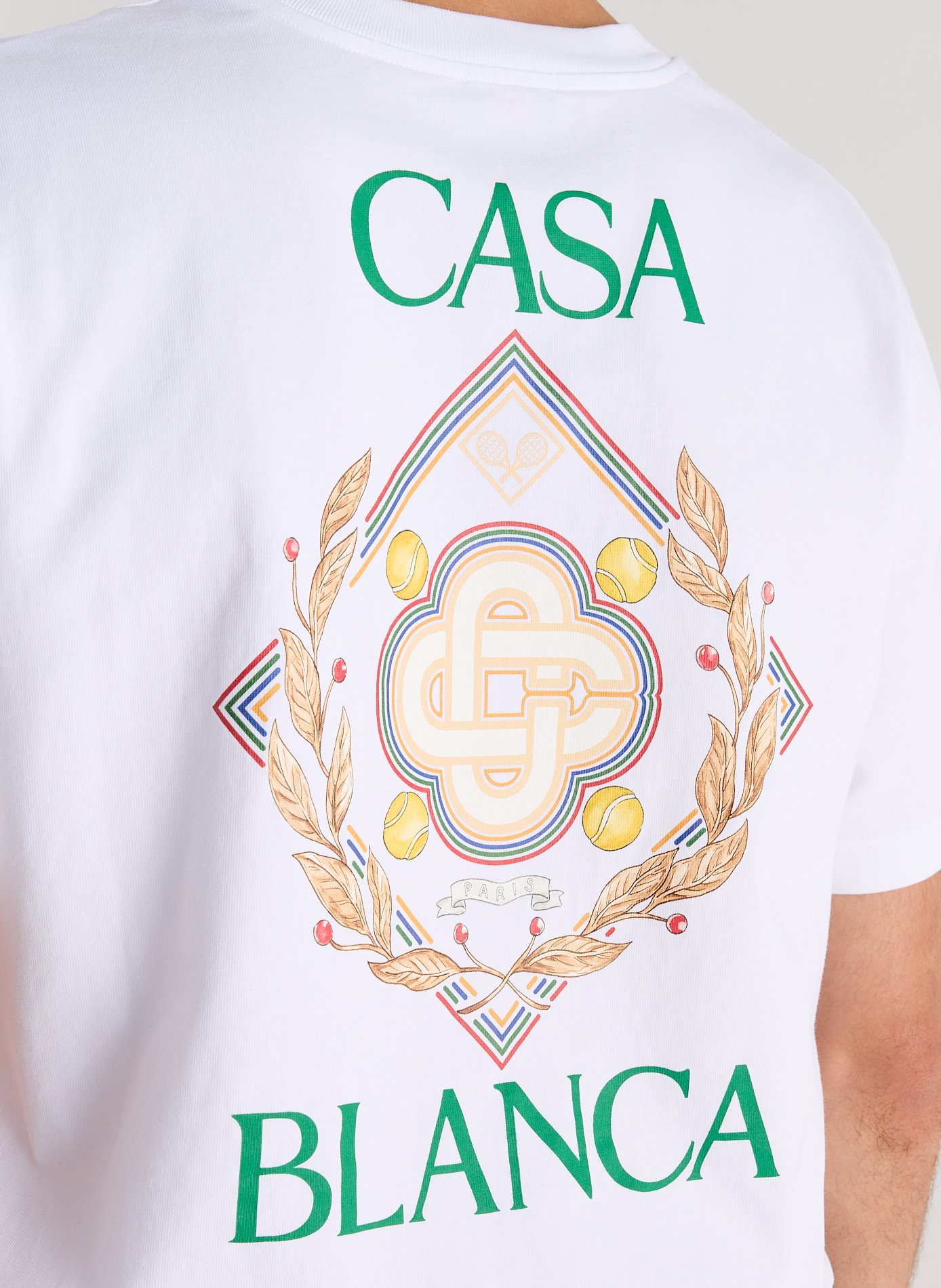 Classic Cotton T-Shirt CASABLANCA PARIS White