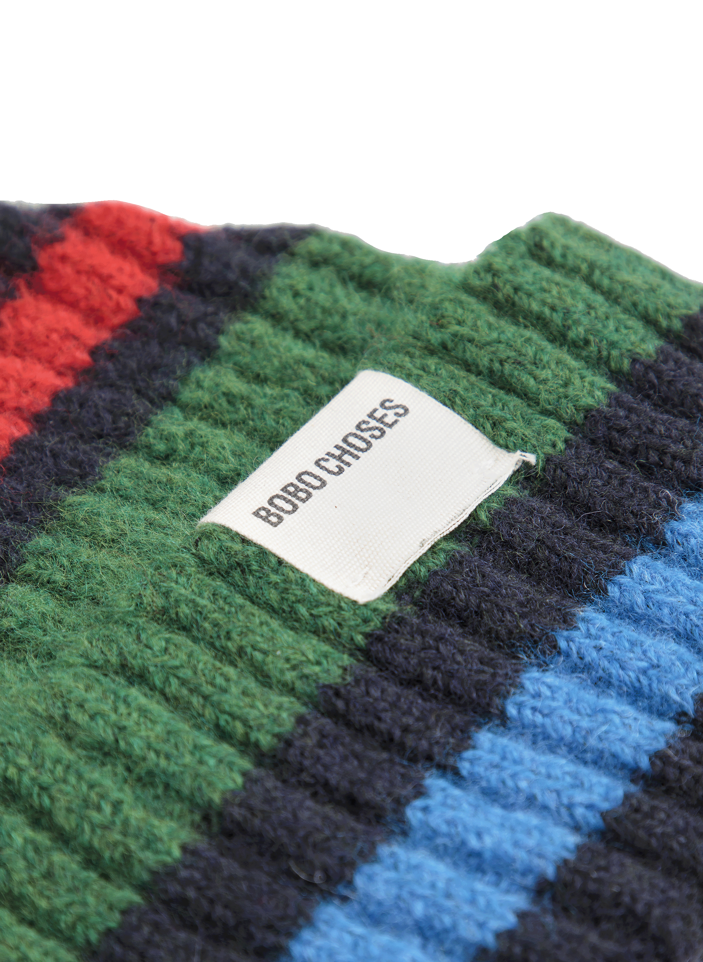 Bonnet rayé en coton mélangé BOBO CHOSES Multicolore