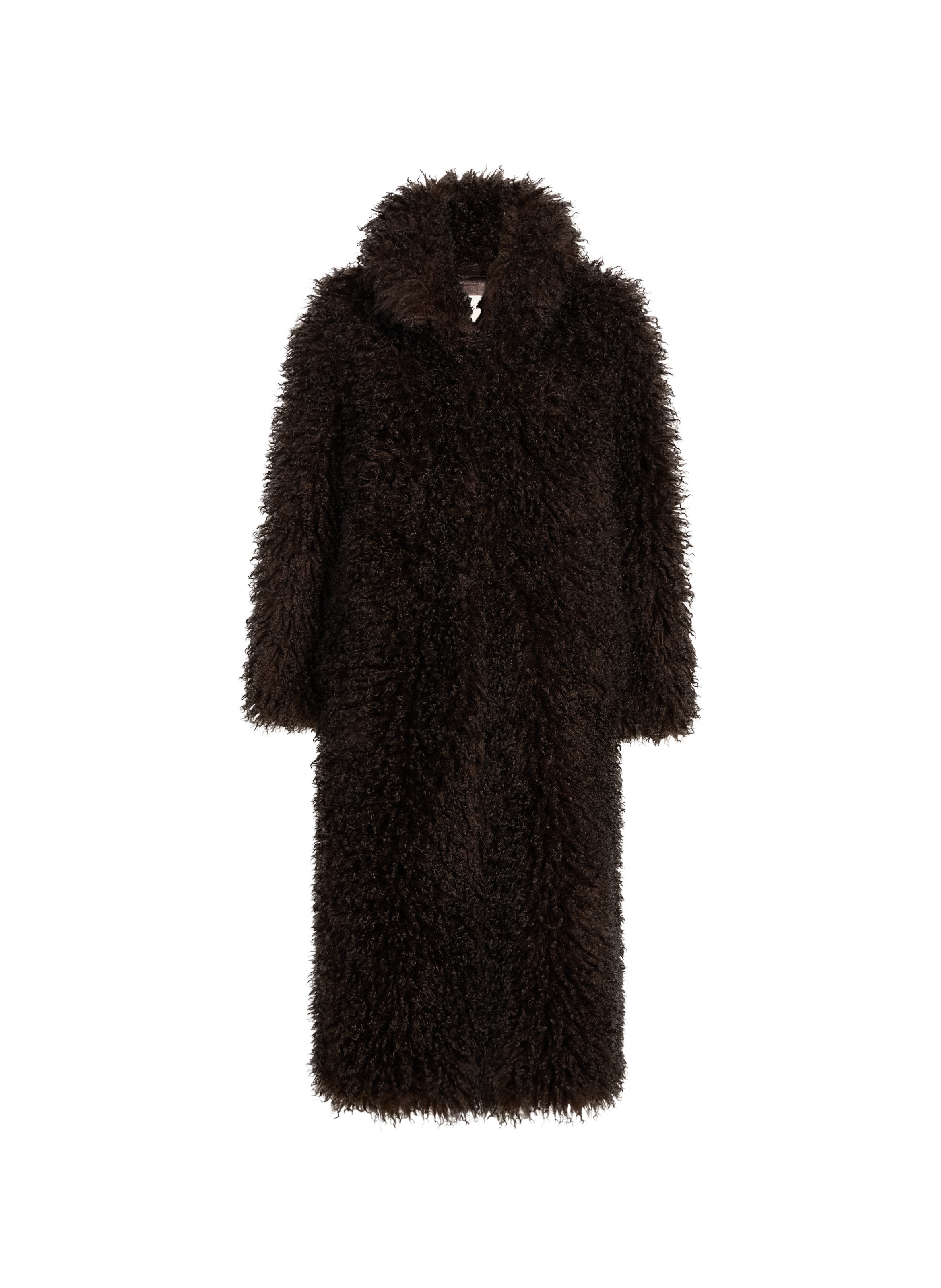 Manteau col montant aspect shearling SAISON 1865 Marron