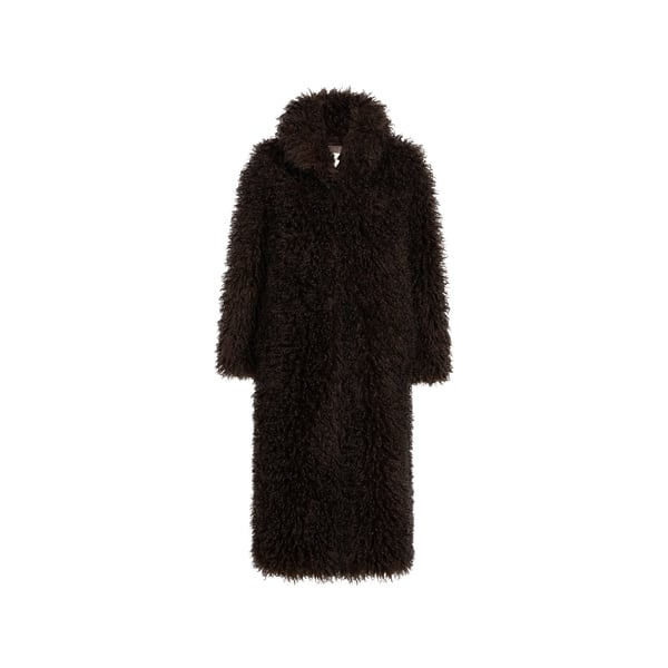 Manteau col montant aspect shearling Manteau col montant aspect shearling