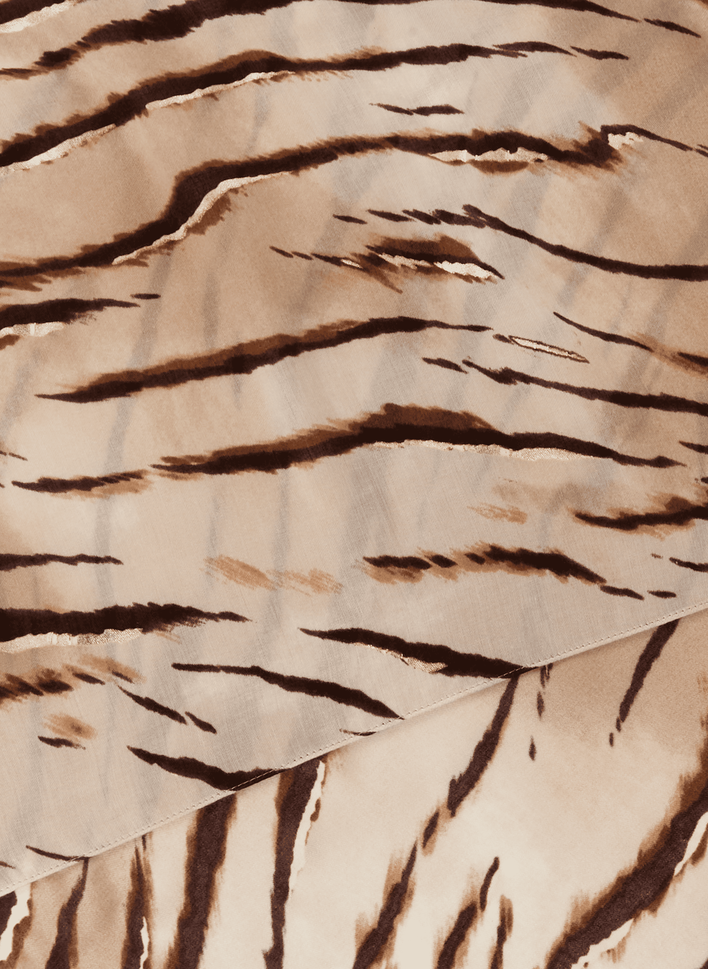 Etole imprimée en coton mélangé AU PRINTEMPS PARIS Beige