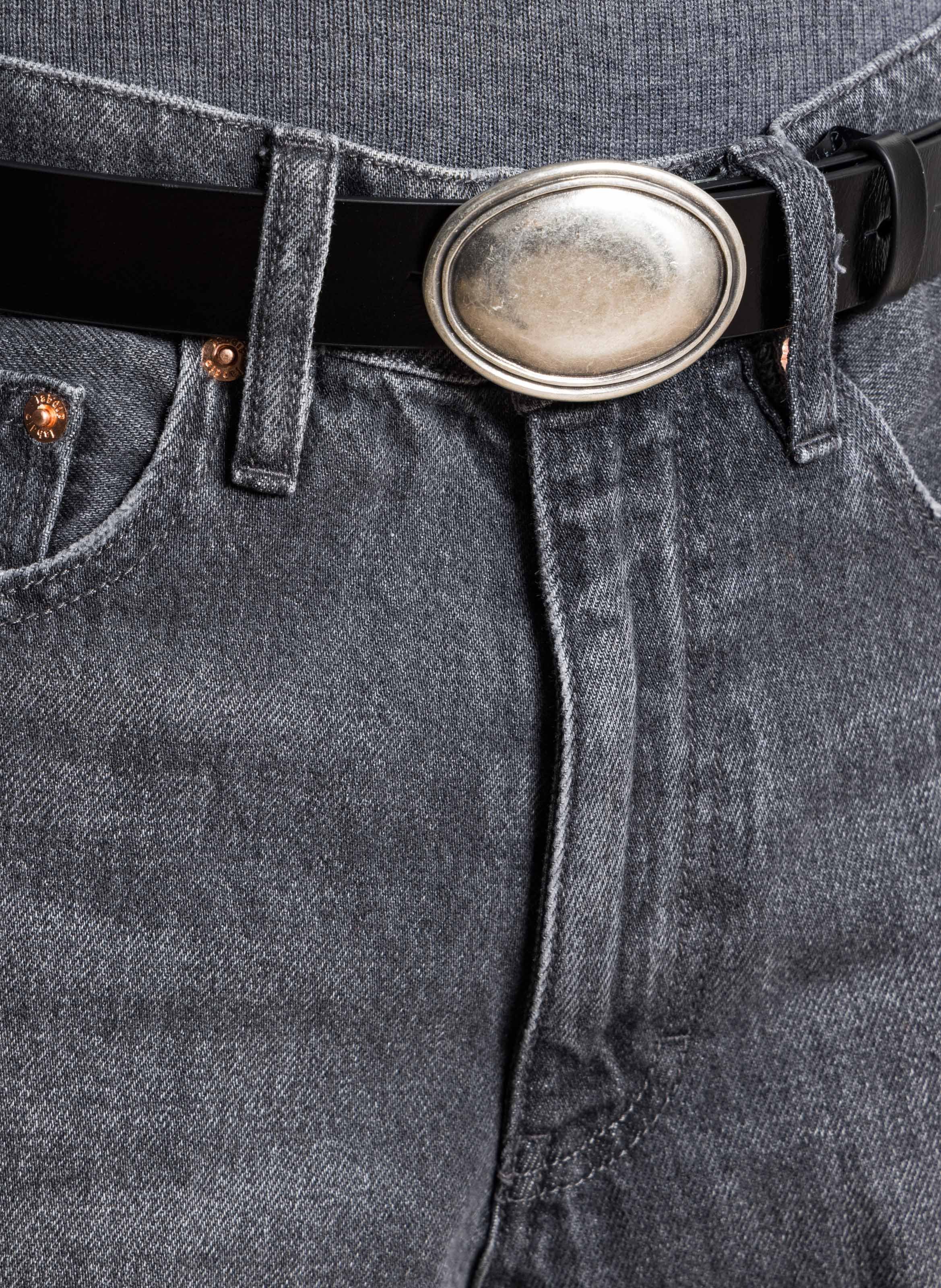 Ceinture en cuir IKKS Noir