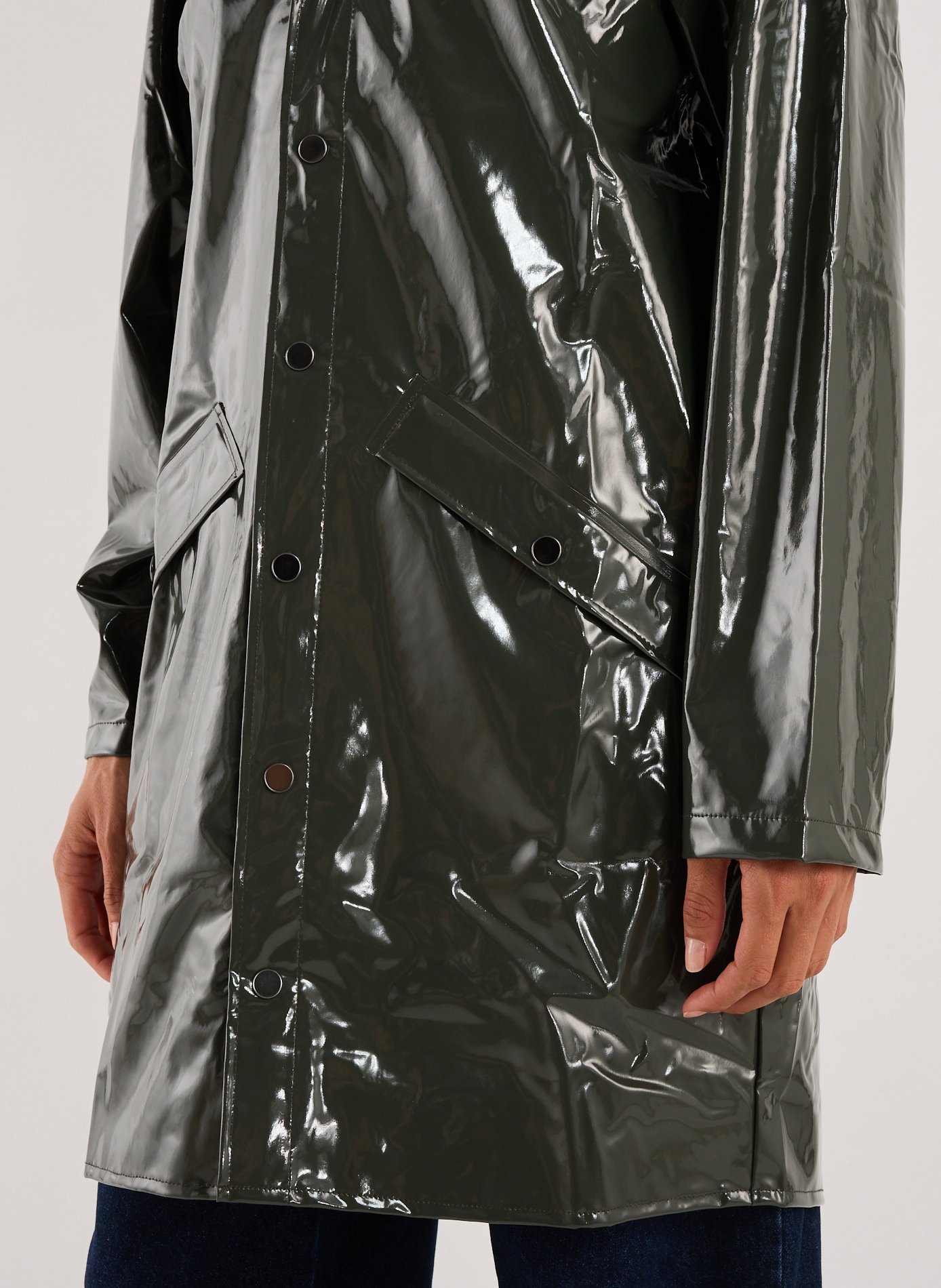 Parka longue W3 RAINS Gris