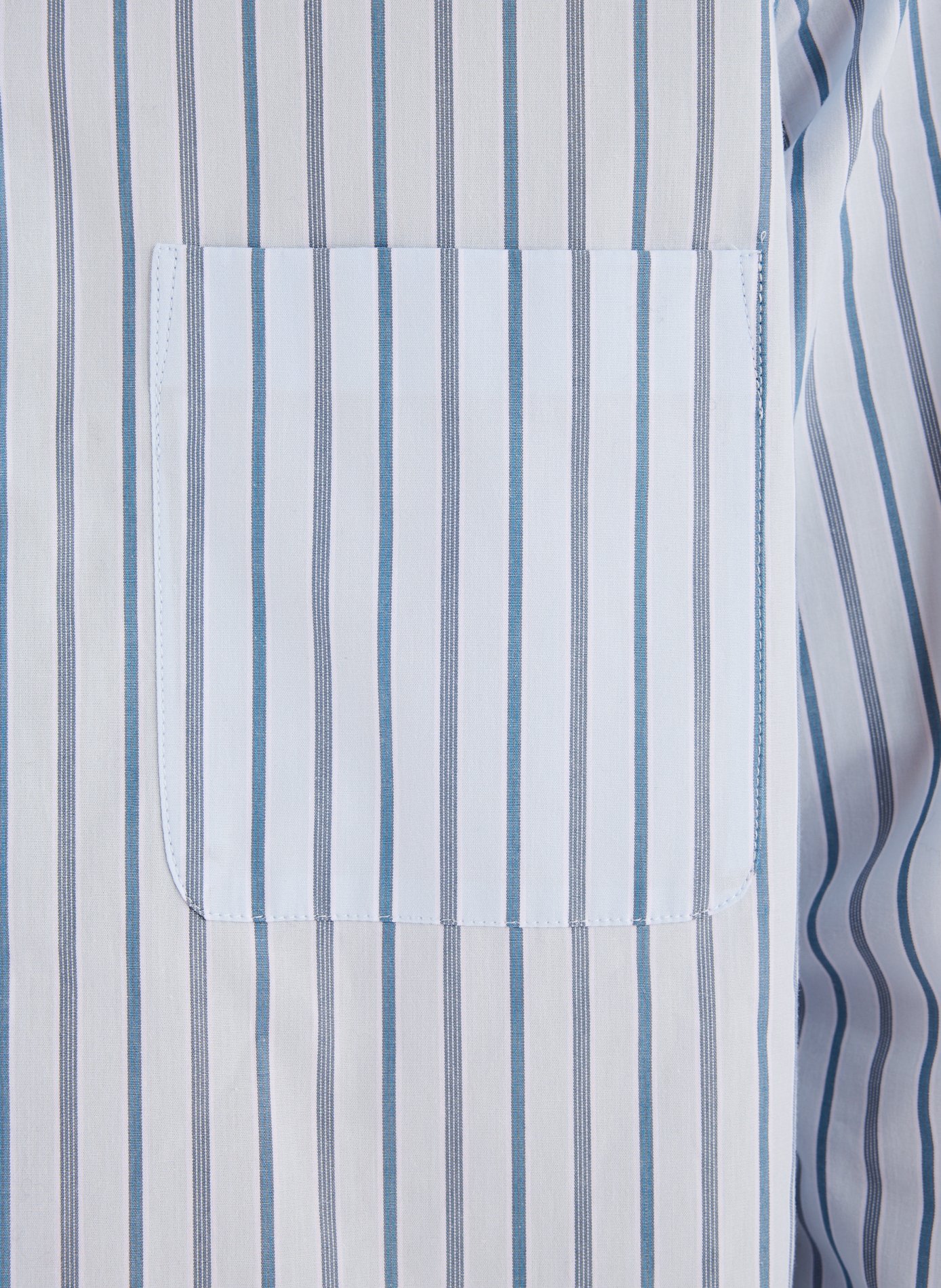 Chemise droite en coton SAMSOE SAMSOE Bleu