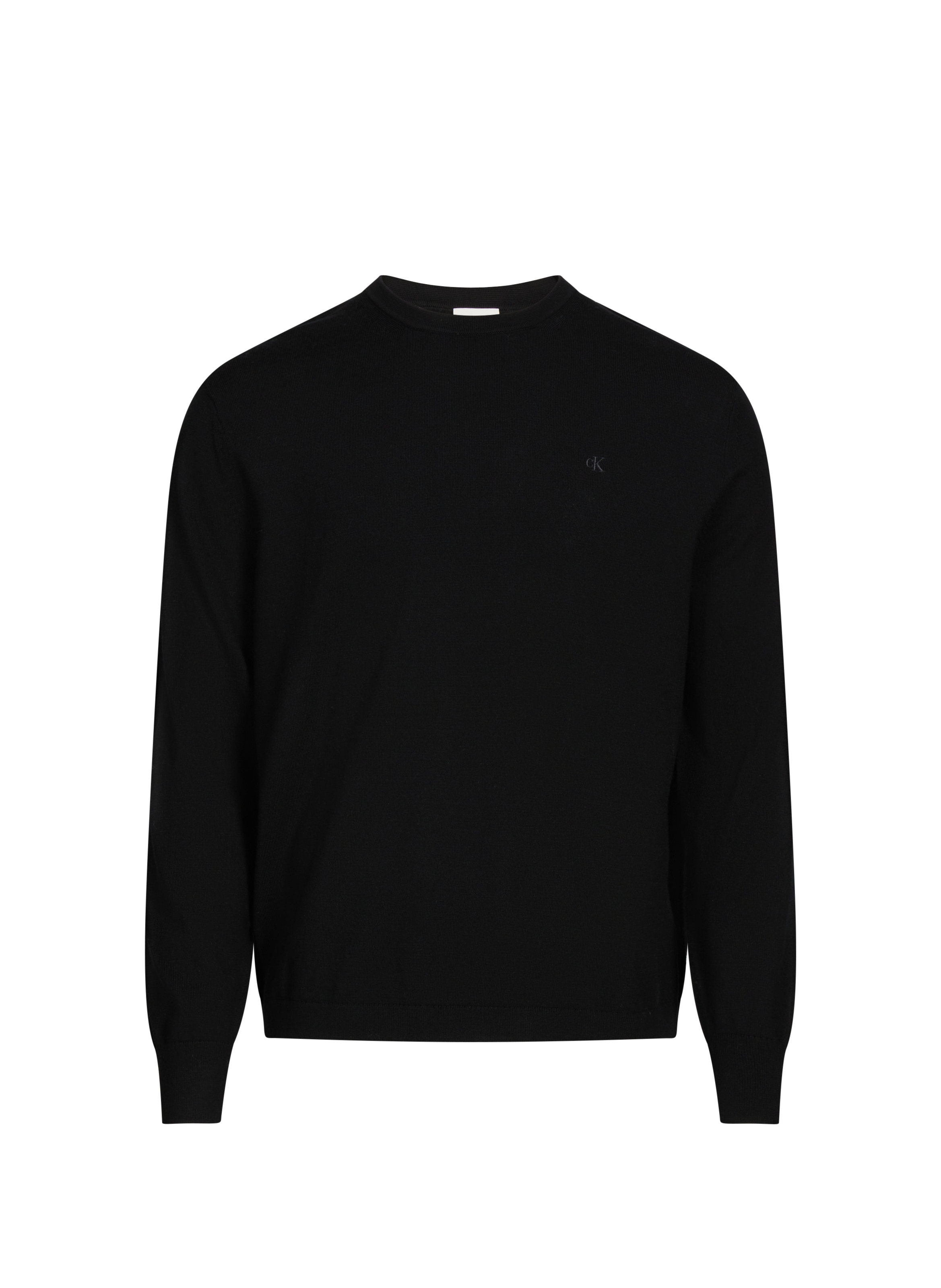 CALVIN KLEIN Fine merino wool jumper Black