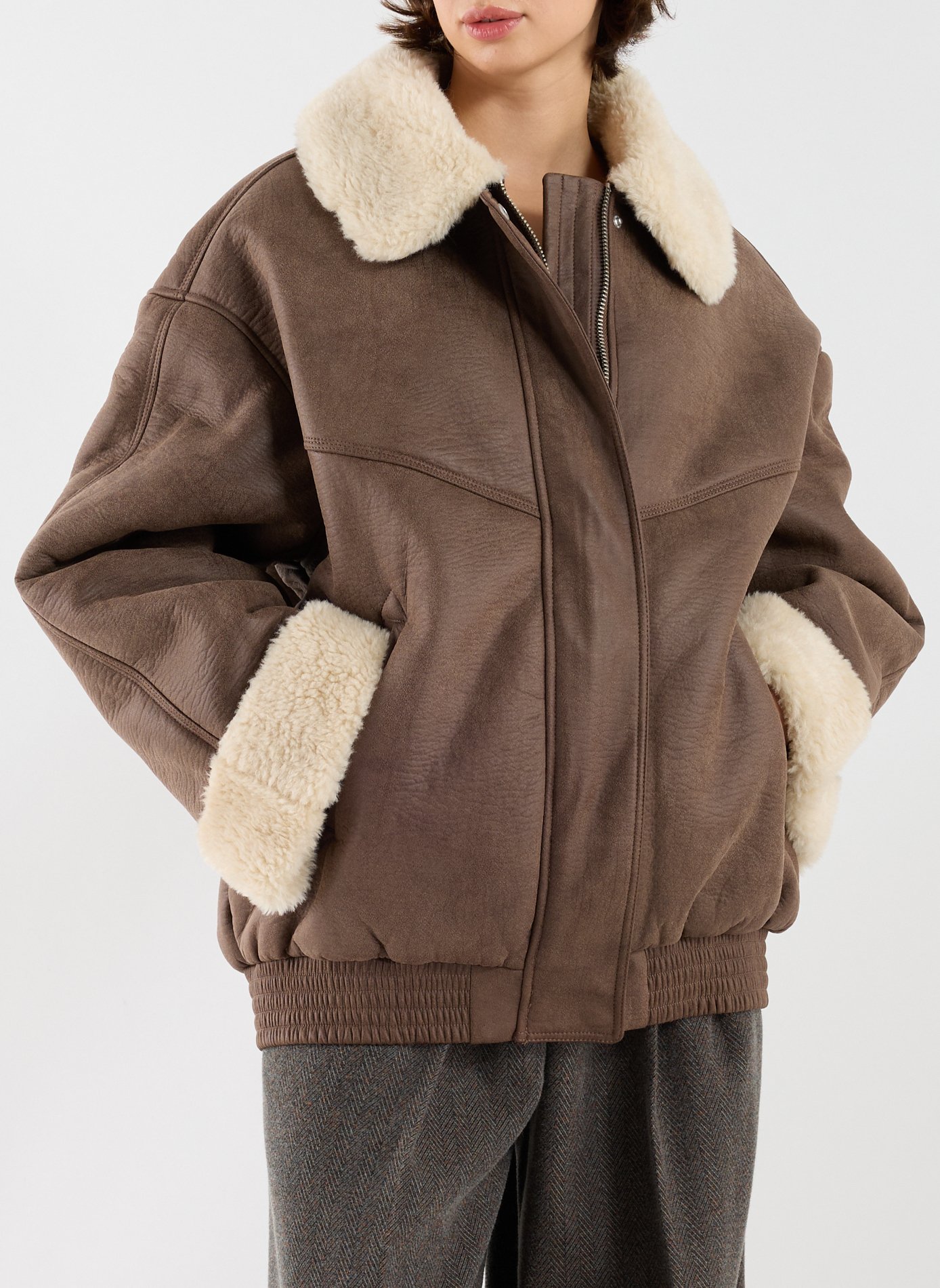 Blouson ample  TOPSHOP Noir