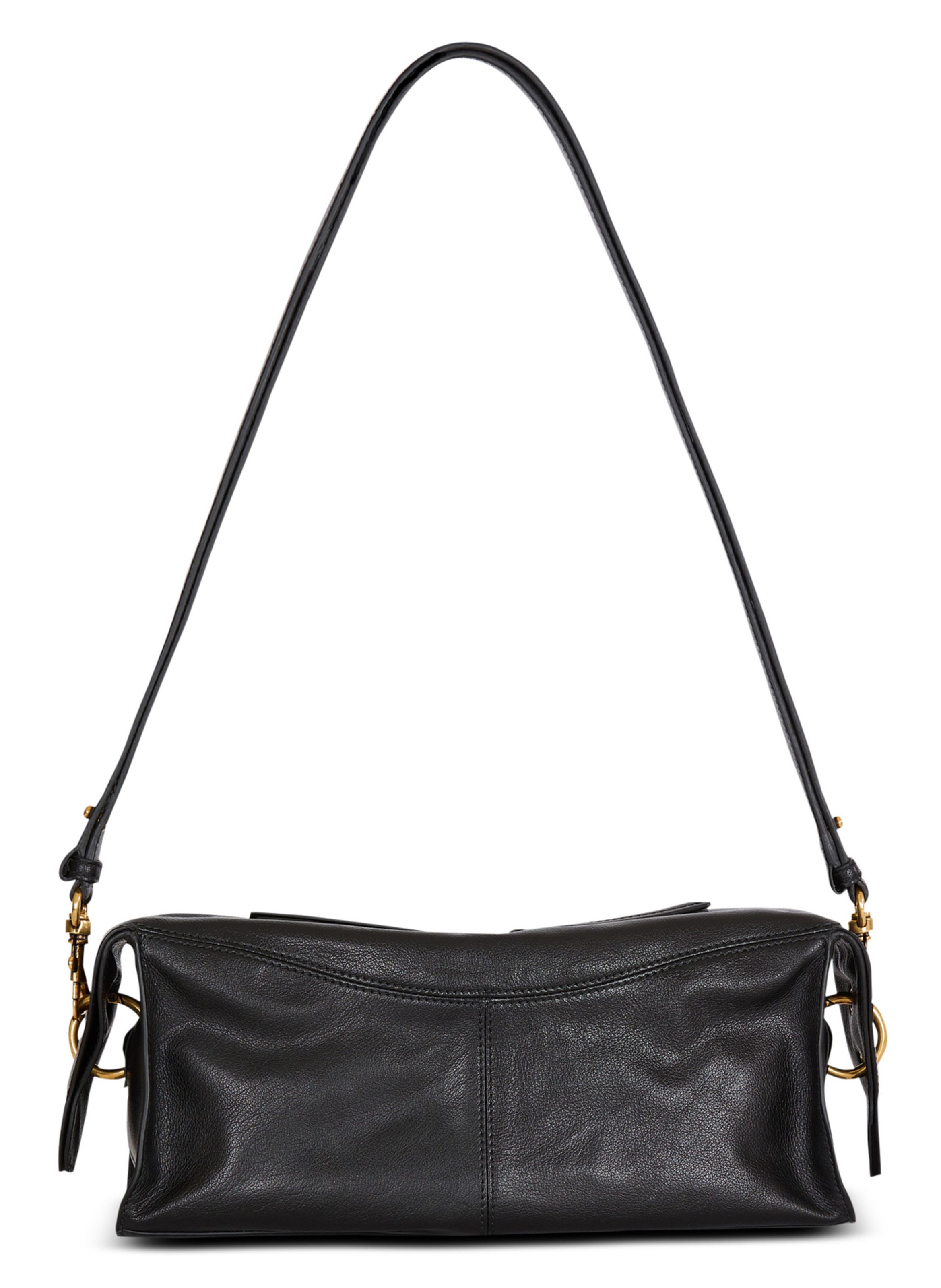 Sac bandoulière pulse en cuir de veau BALMAIN Noir