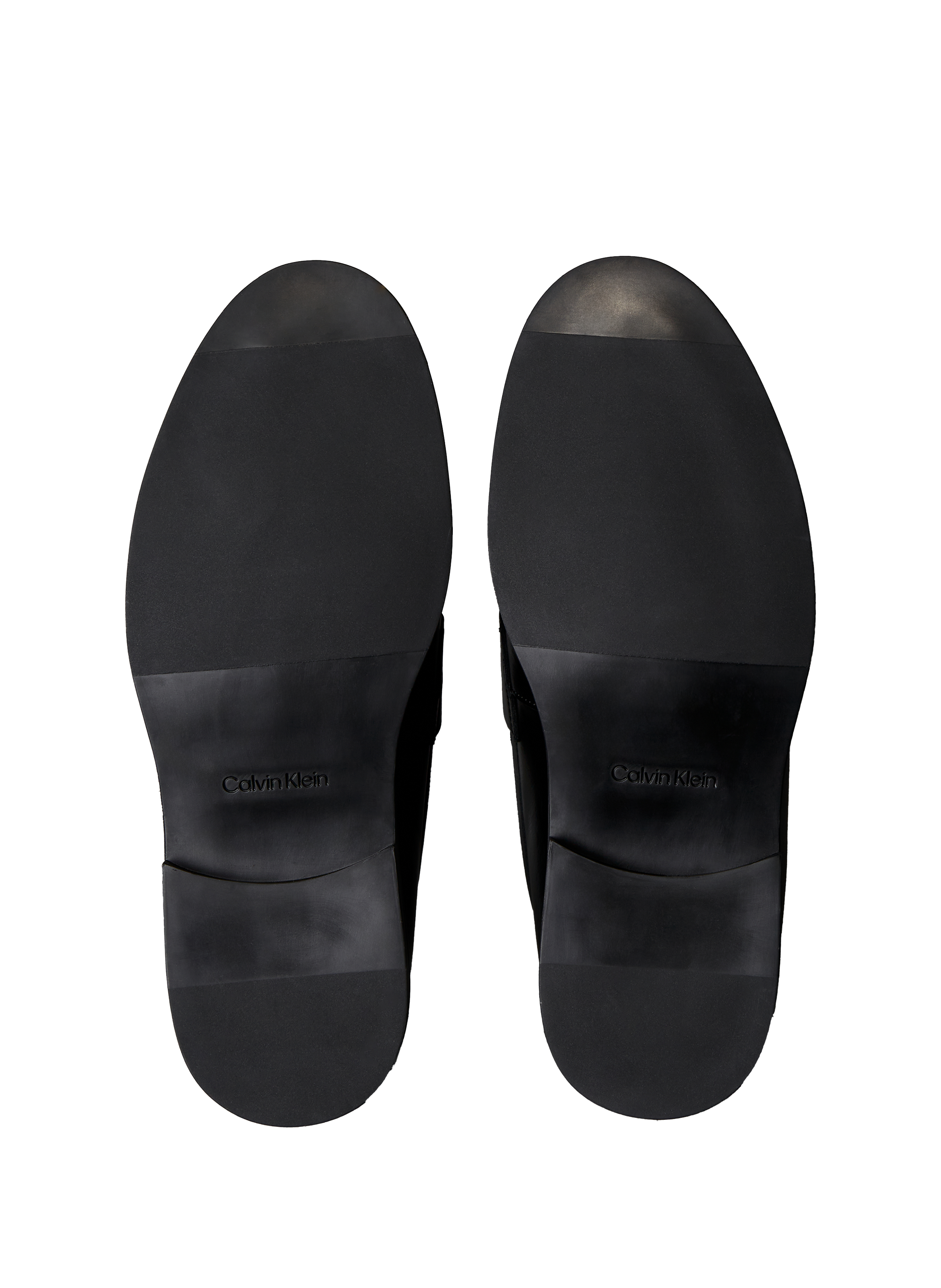 Calfskin leather loafers CALVIN KLEIN Black