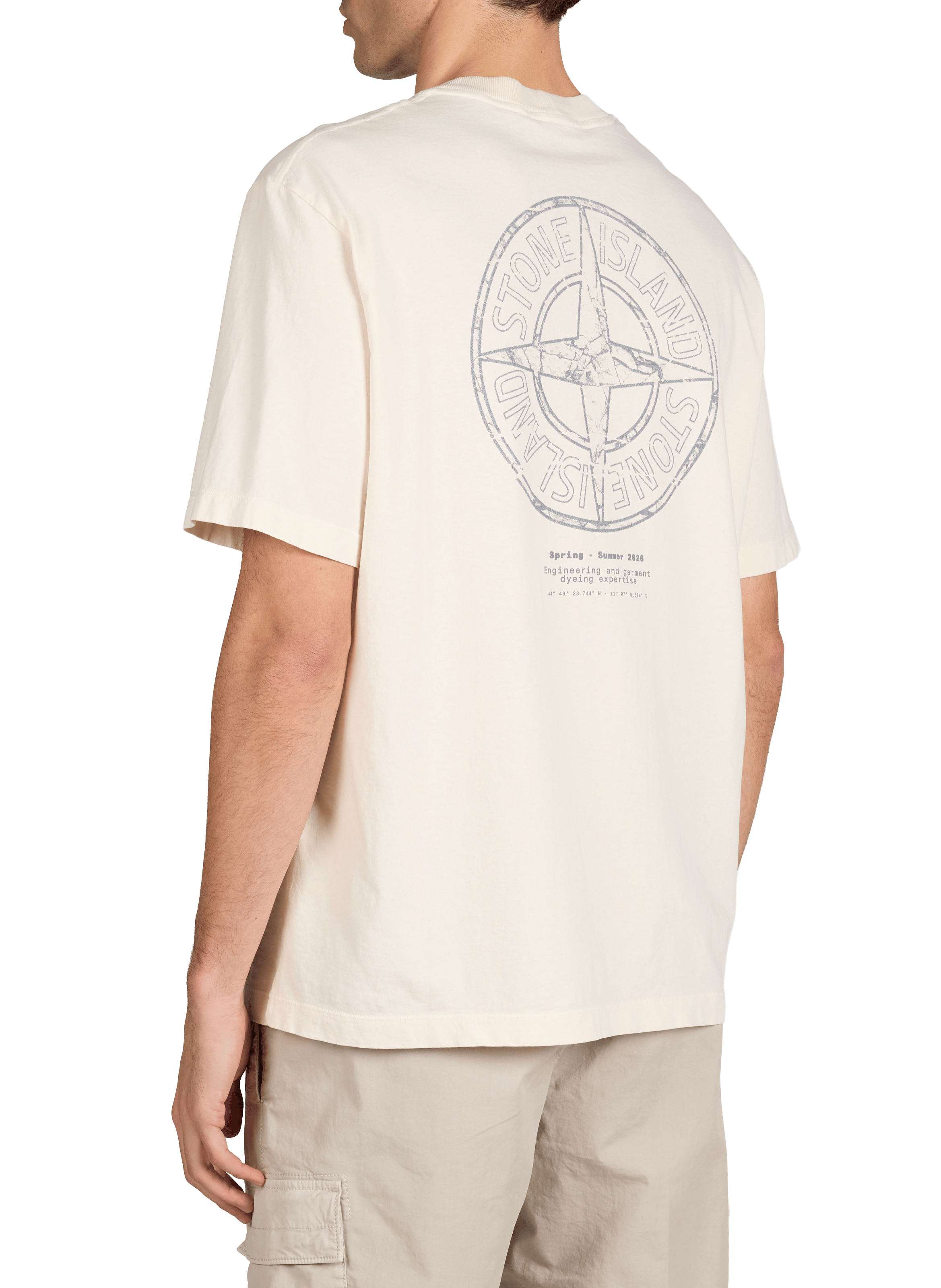 Printed T-shirt STONE ISLAND Beige