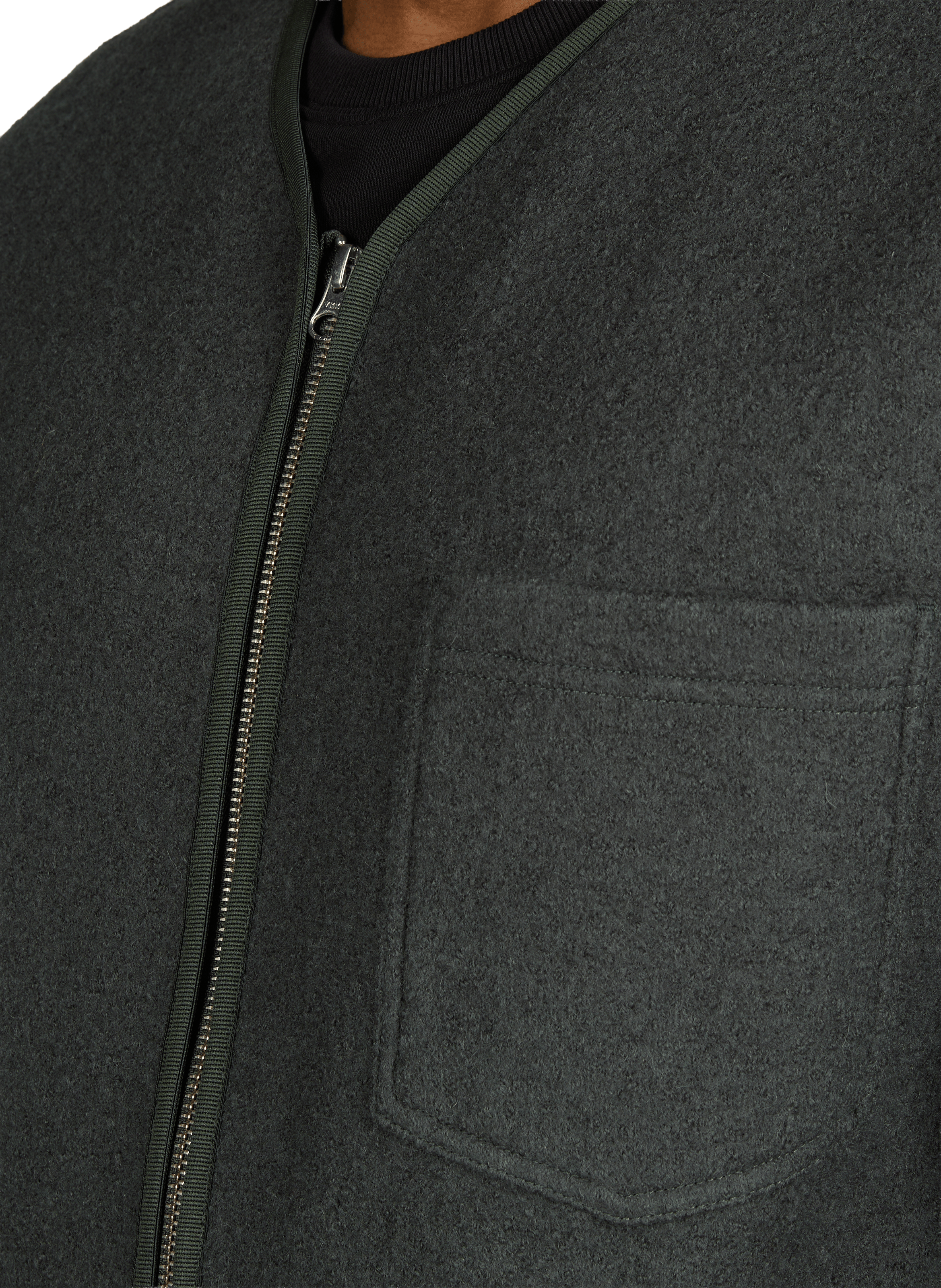 Sleeveless wool cardigan SAMSOE SAMSOE Khaki