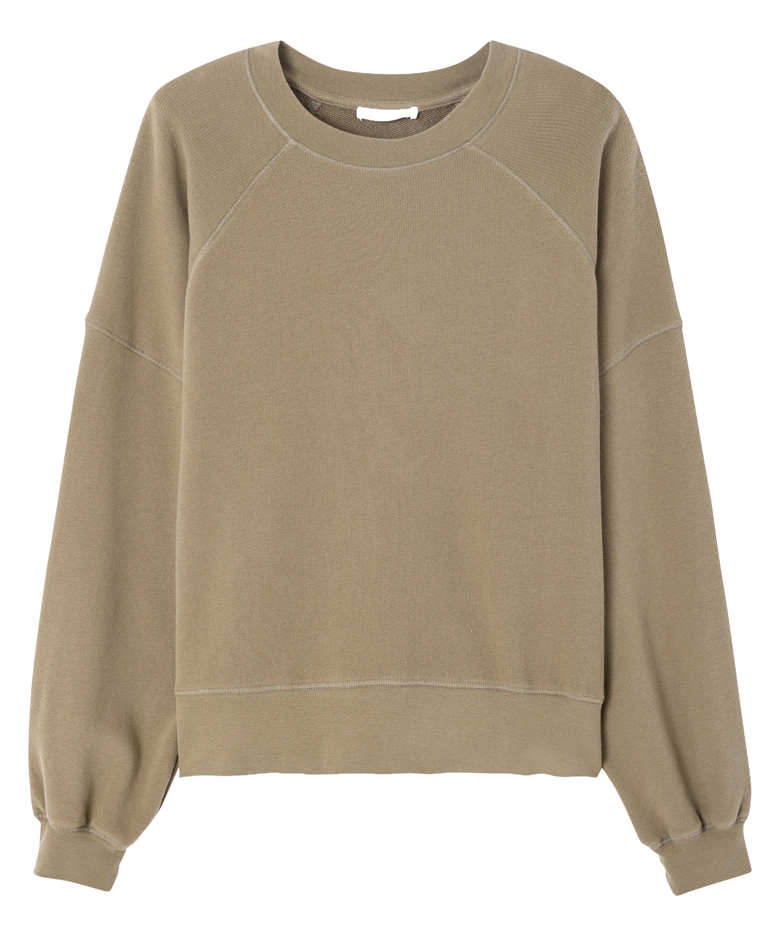 Sweat oversize col rond en coton mélangé atubay AMERICAN VINTAGE Marron