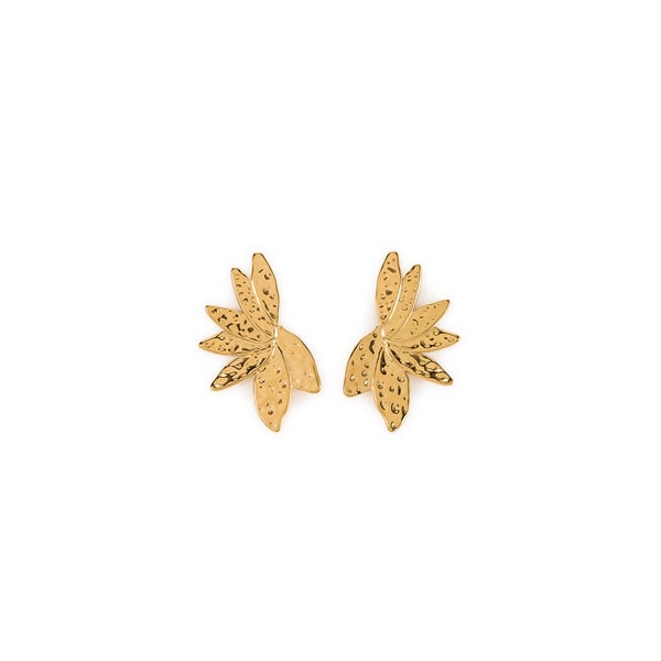 Boucles d'oreille feuille tropicale Boucles d'oreille feuille tropicale