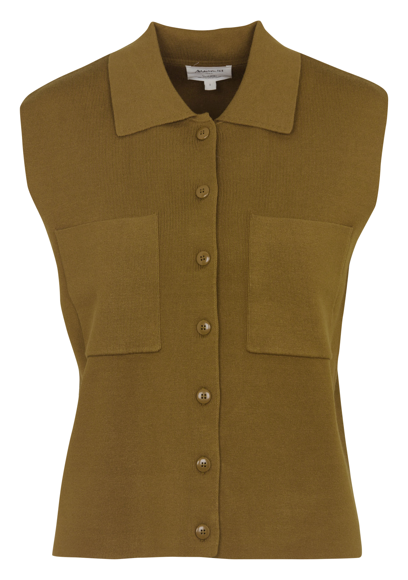 Gilet col classique petra MAISON 123 Vert