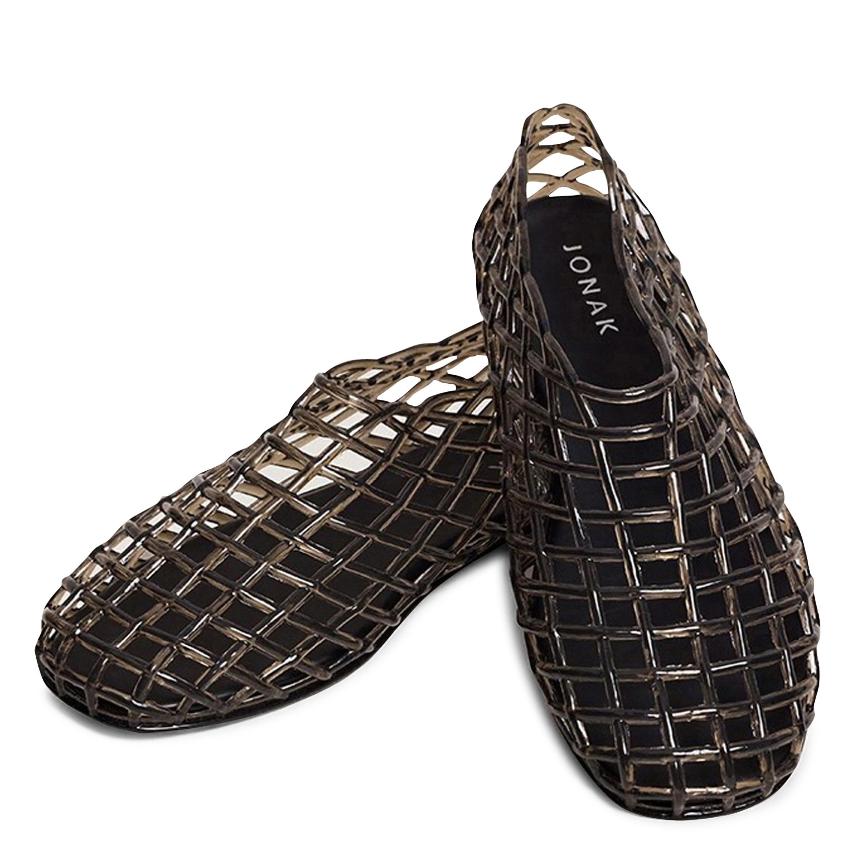 Ballerines montantes ajourées ursula JONAK Noir