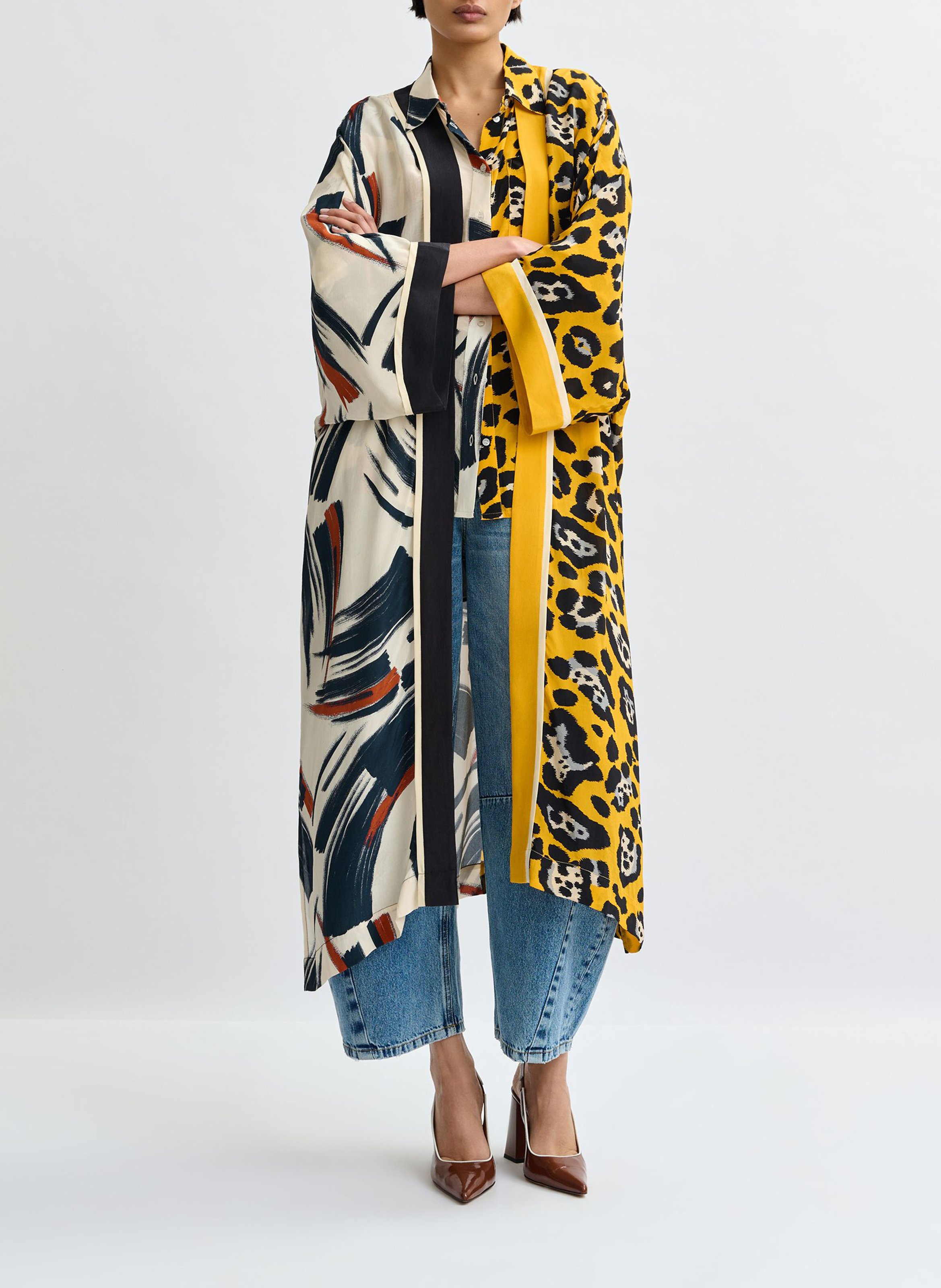 Kimono imprimé jartist ESSENTIEL ANTWERP Multicolore