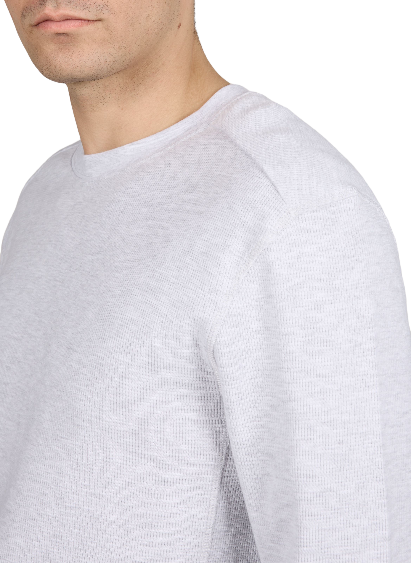 Pull thermique en coton piqué ENTIRE STUDIOS Gris