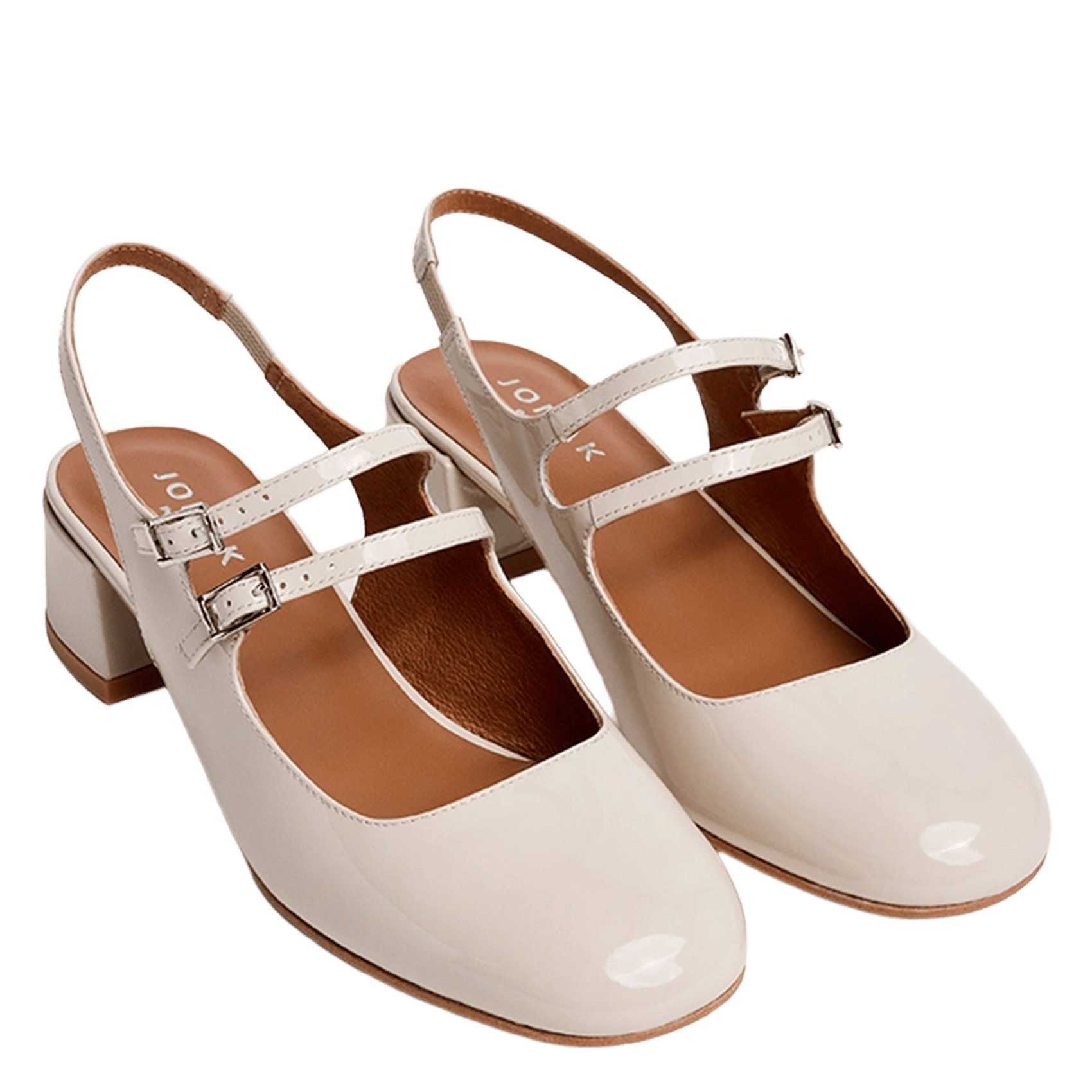 Babies slinbacks en cuir dribble JONAK Blanc