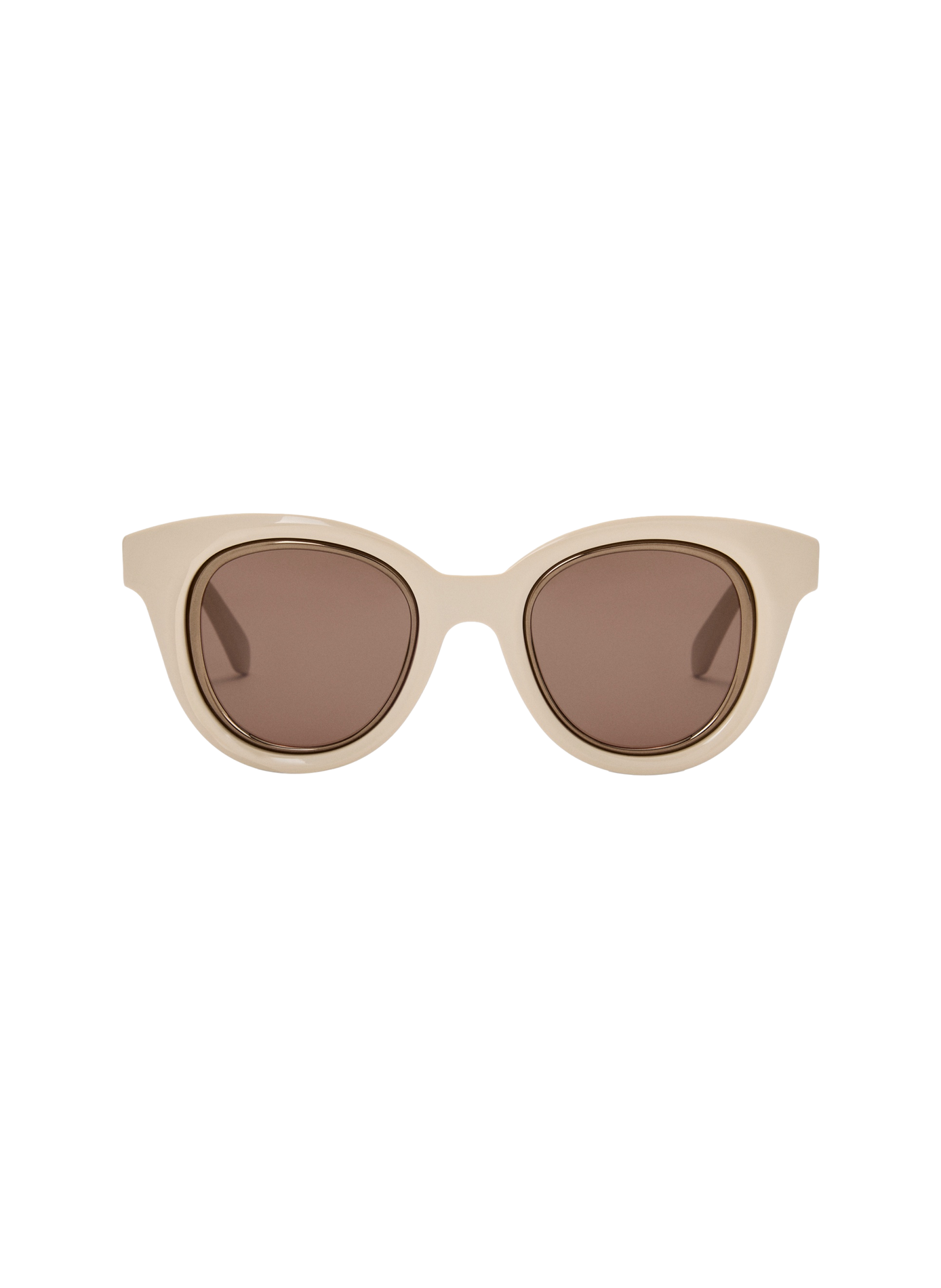 Lunettes de soleil Mini Anagram Butterfly LOEWE Beige