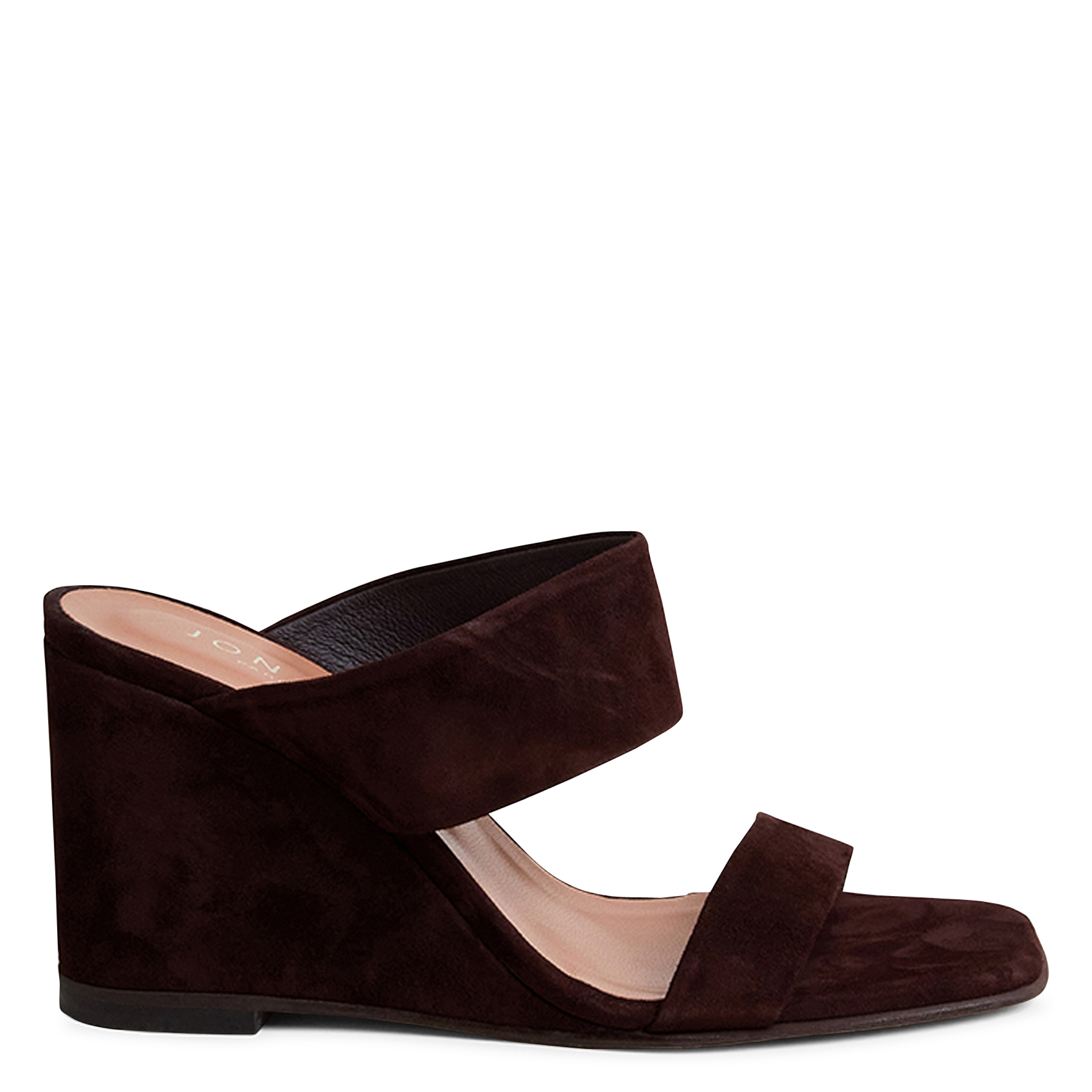 Mules hautes en cuir voyelle JONAK Marron