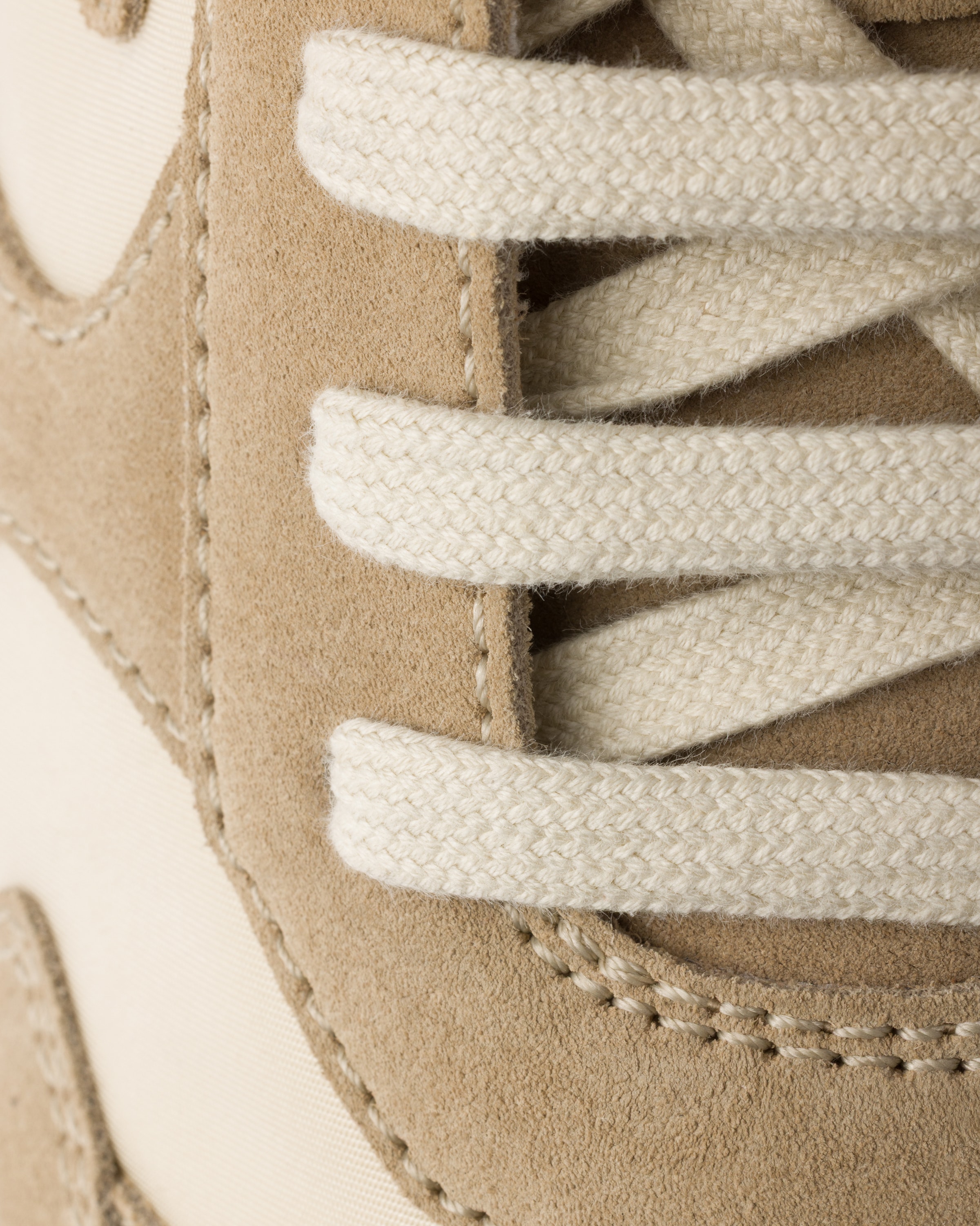 Sneakers prax en daim et re-nylon PRADA Beige