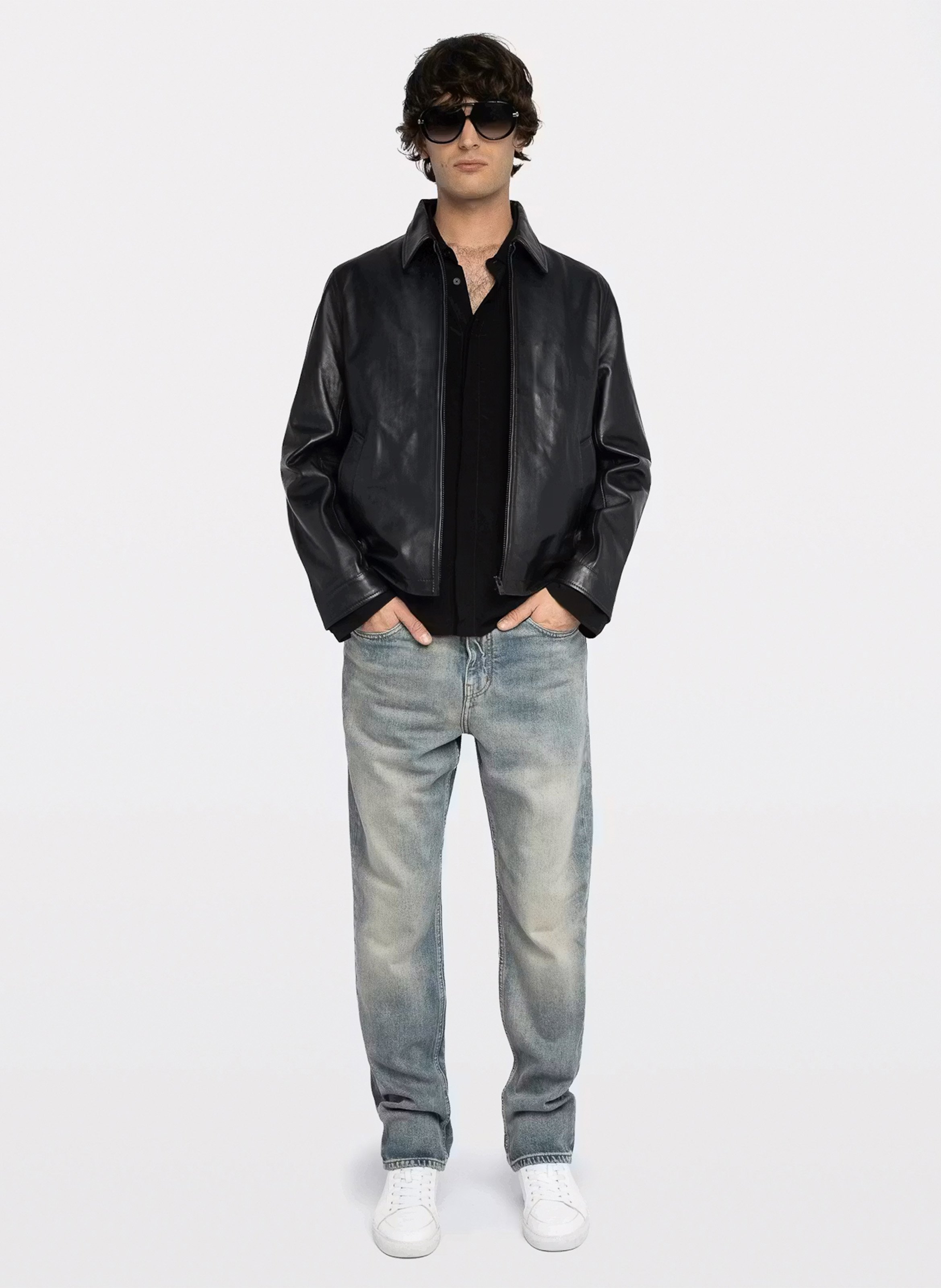 Blouson en cuir loumy ZADIG&VOLTAIRE Noir