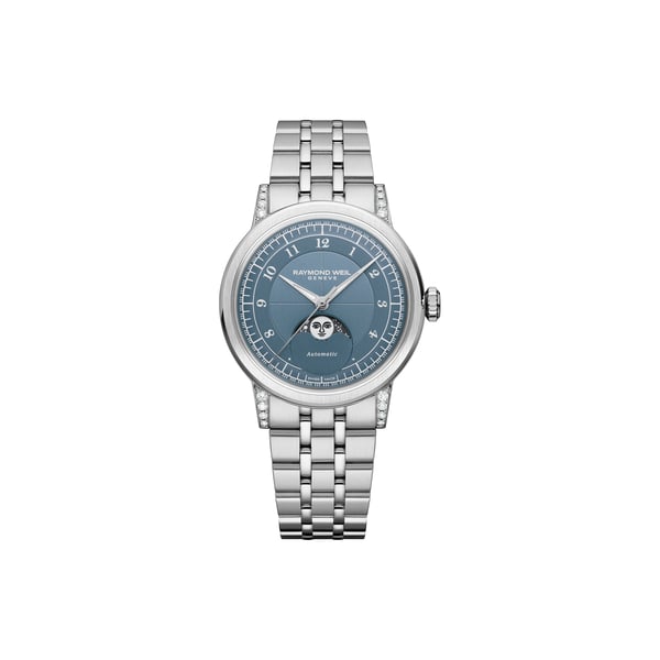 Montre automatique Millesime Moon Phase en acier inoxydable Montre automatique Millesime Moon Phase en acier inoxydable