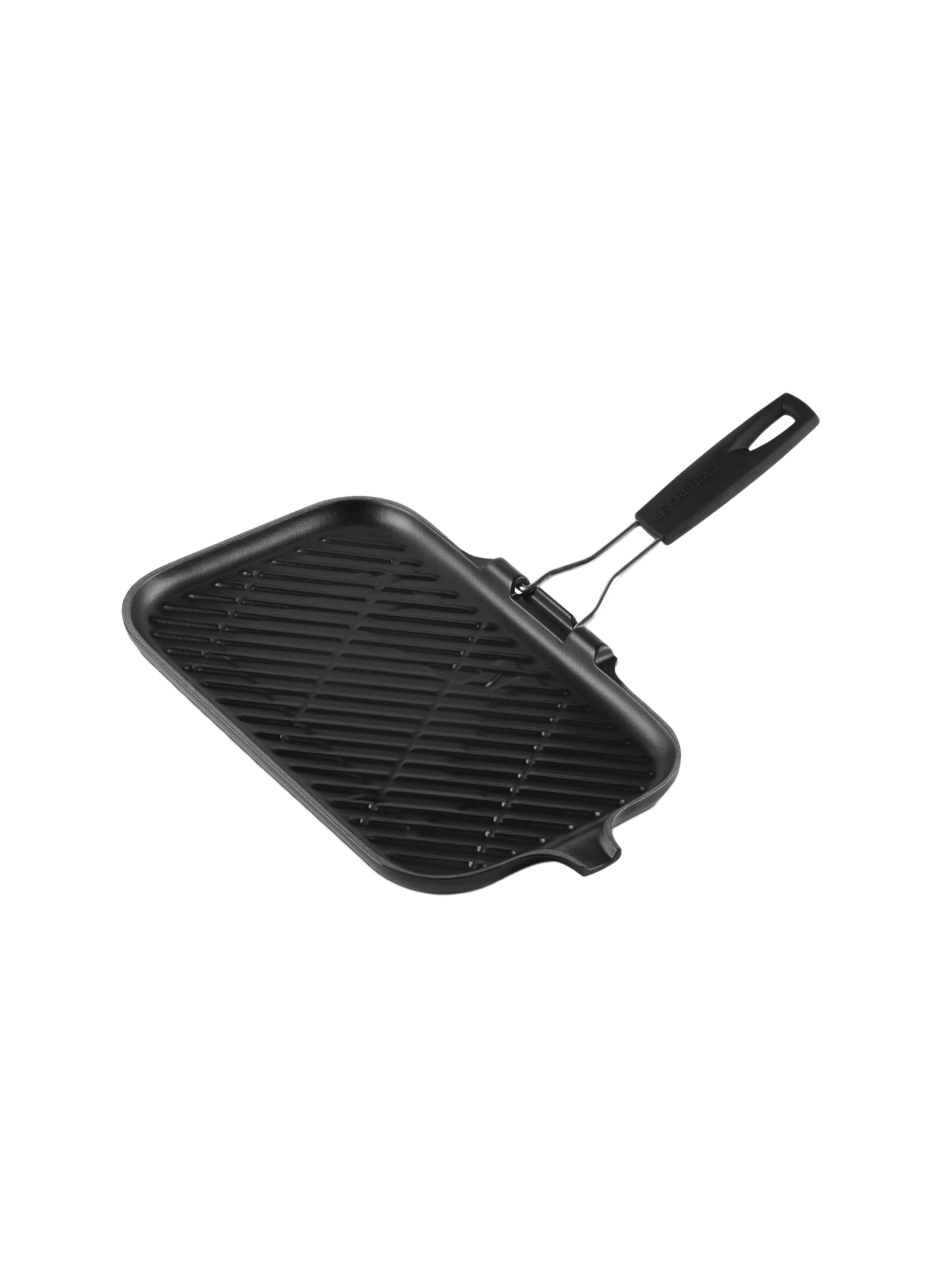 Gril rectangulaire en fonte émaillée LE CREUSET Black