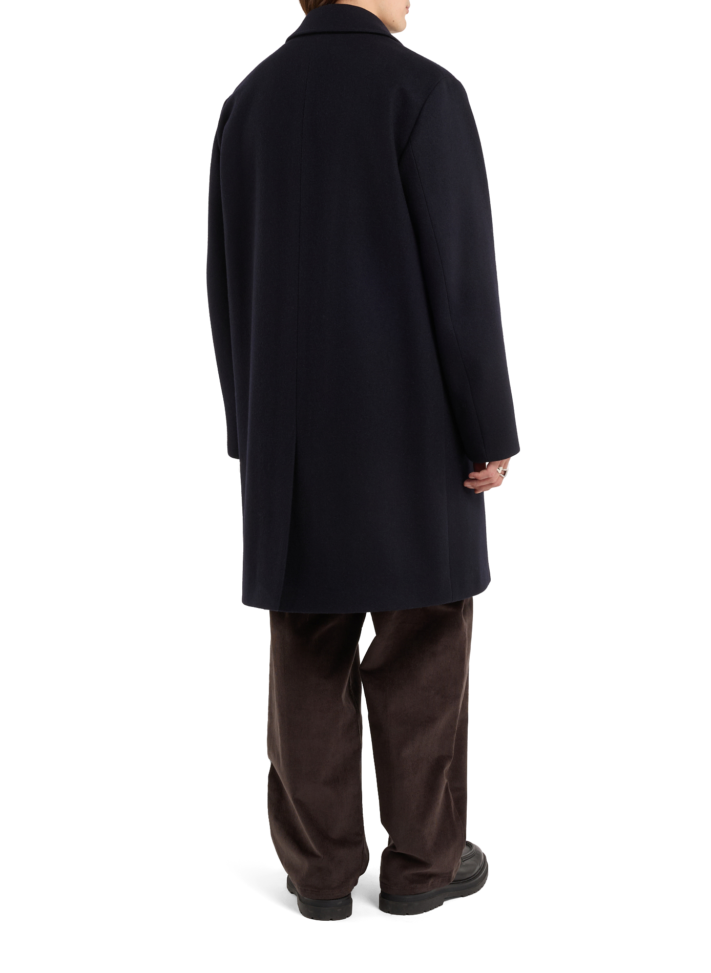 Long woolen buttoned coat SAISON 1865 Blue