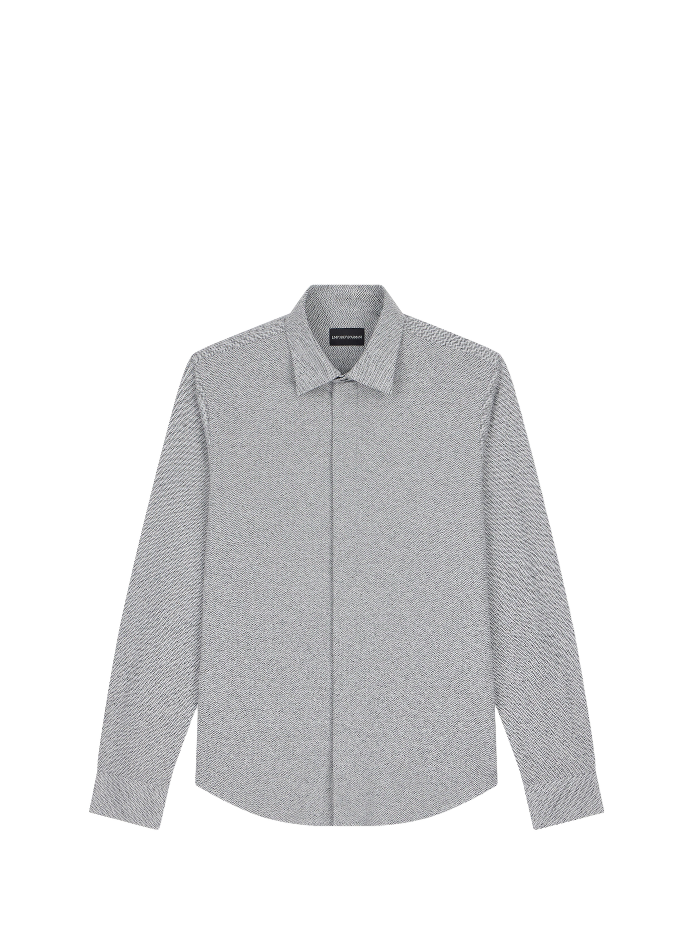 Straight Chevron Shirt EMPORIO ARMANI Grey