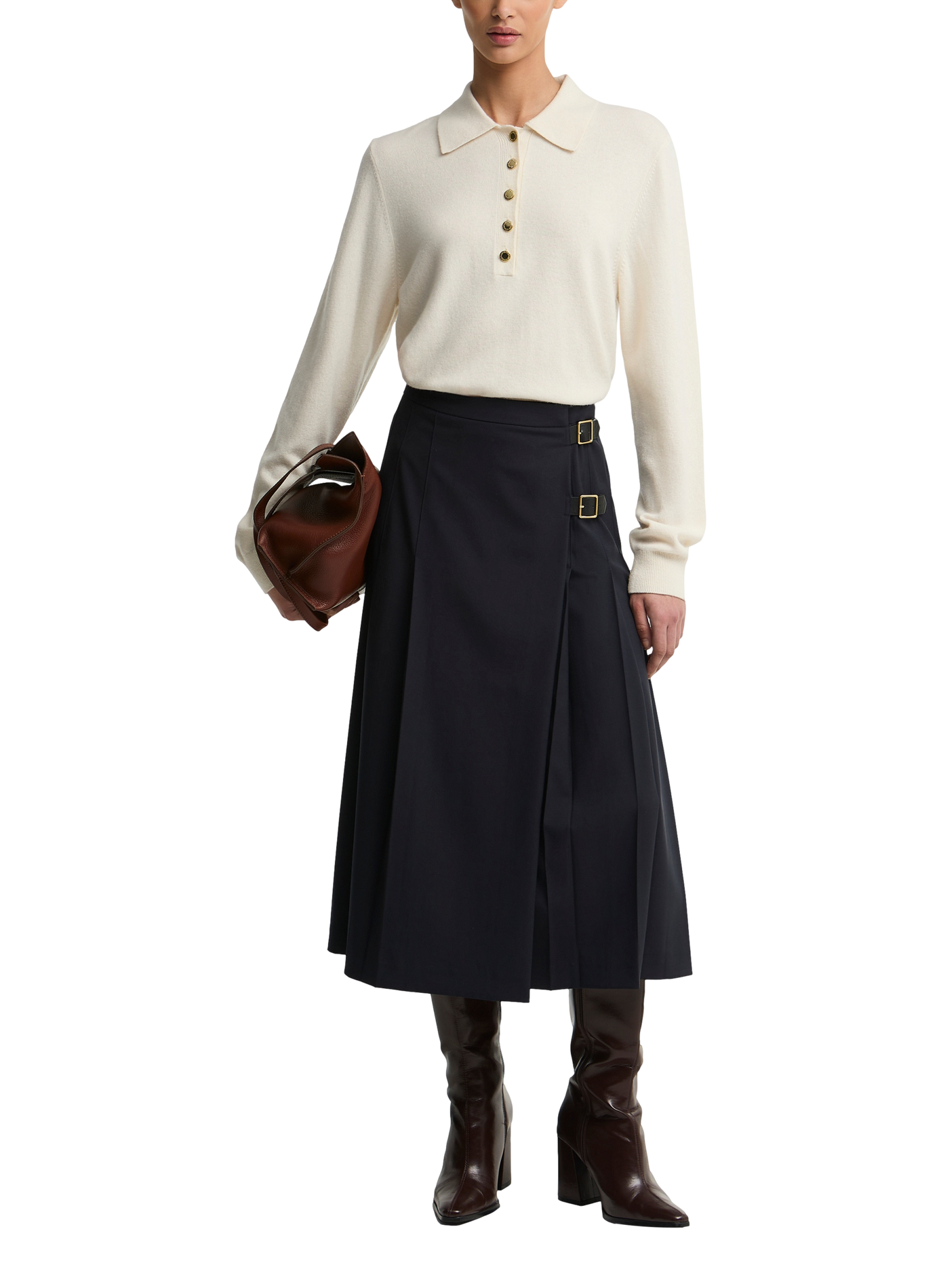 Delilah midi skirt with belts BARBOUR Blue
