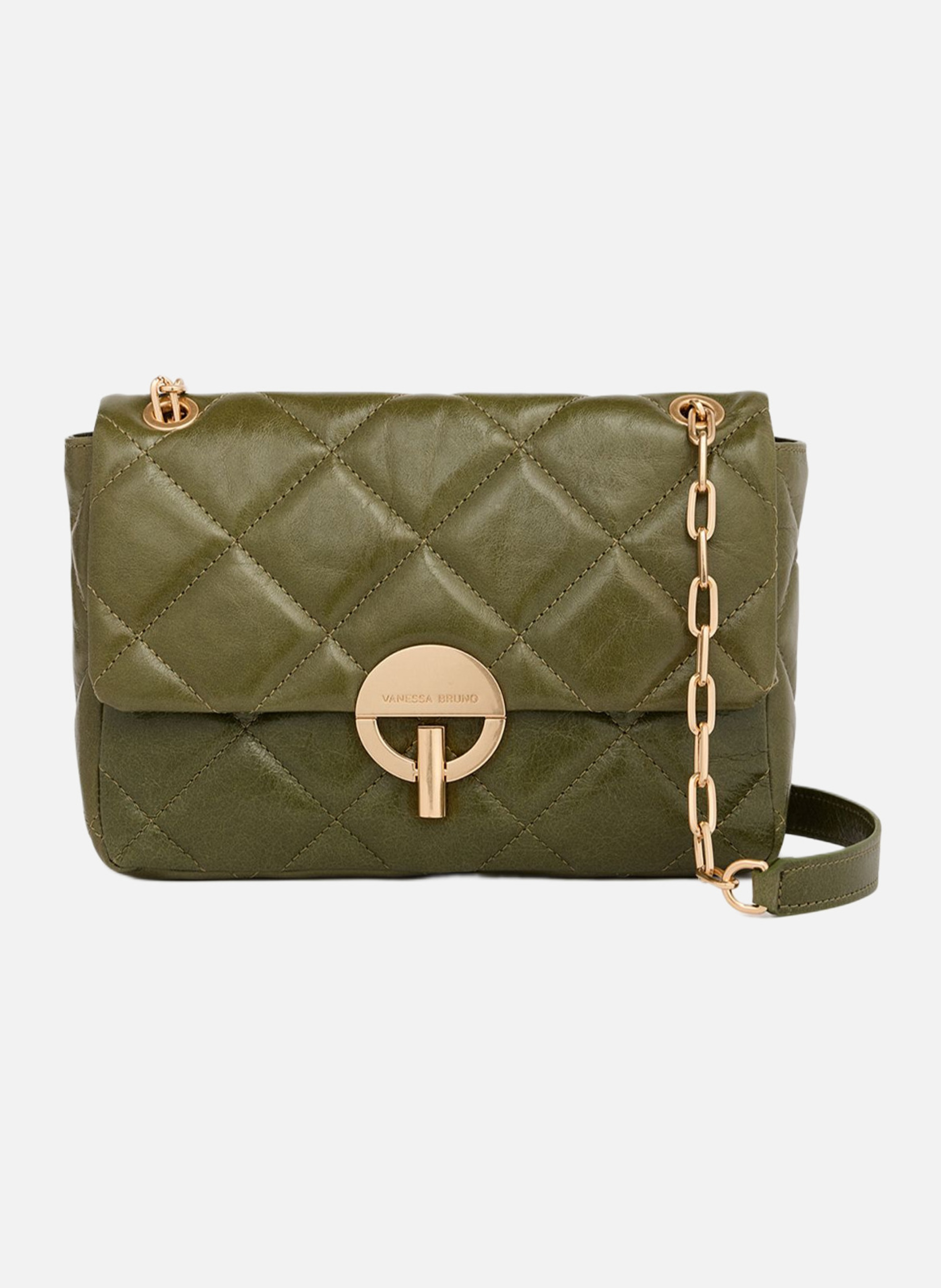 Grand sac moon en cuir VANESSA BRUNO Vert