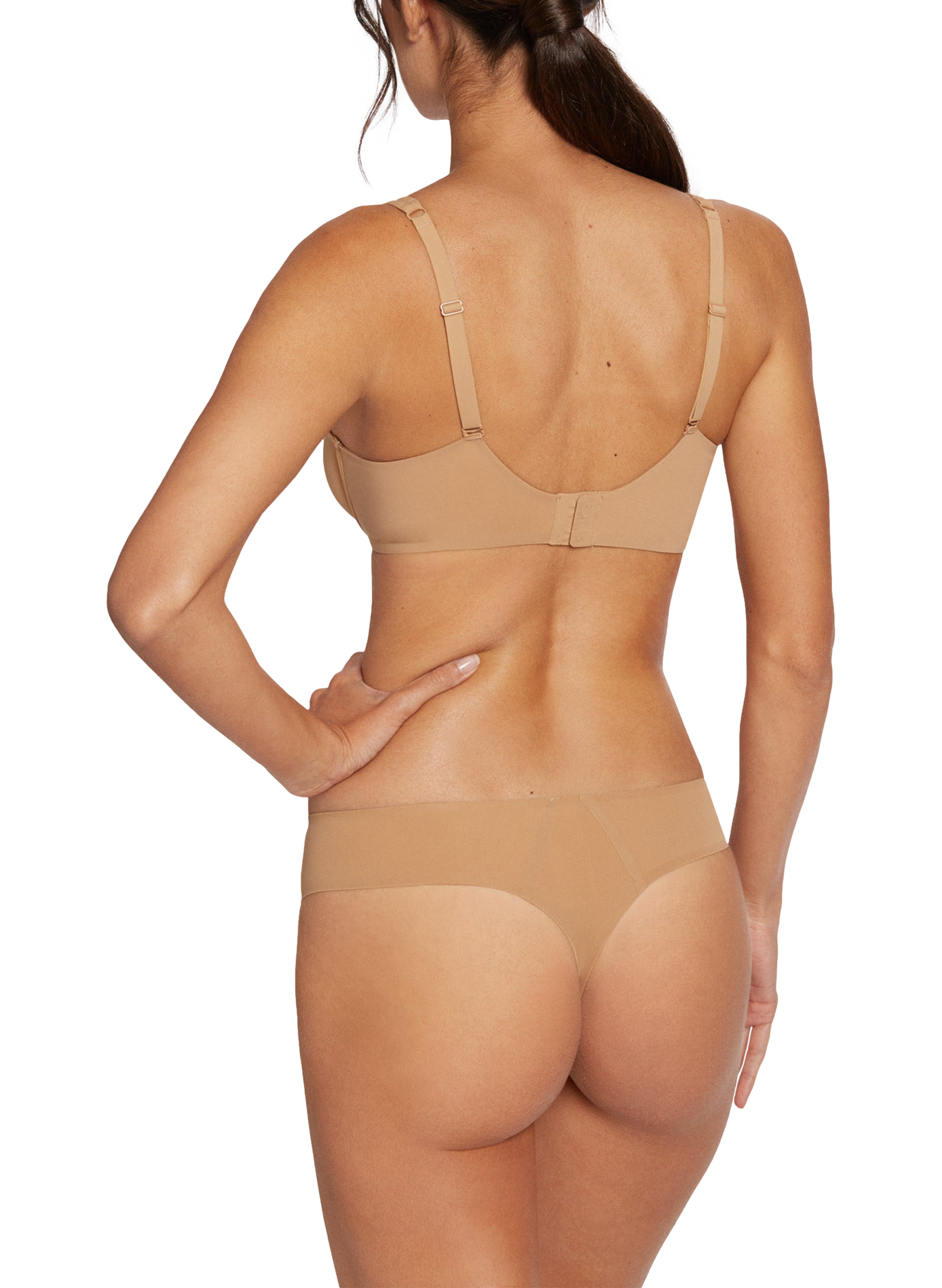 Nahtloses einfarbiges Band WOLFORD Grau