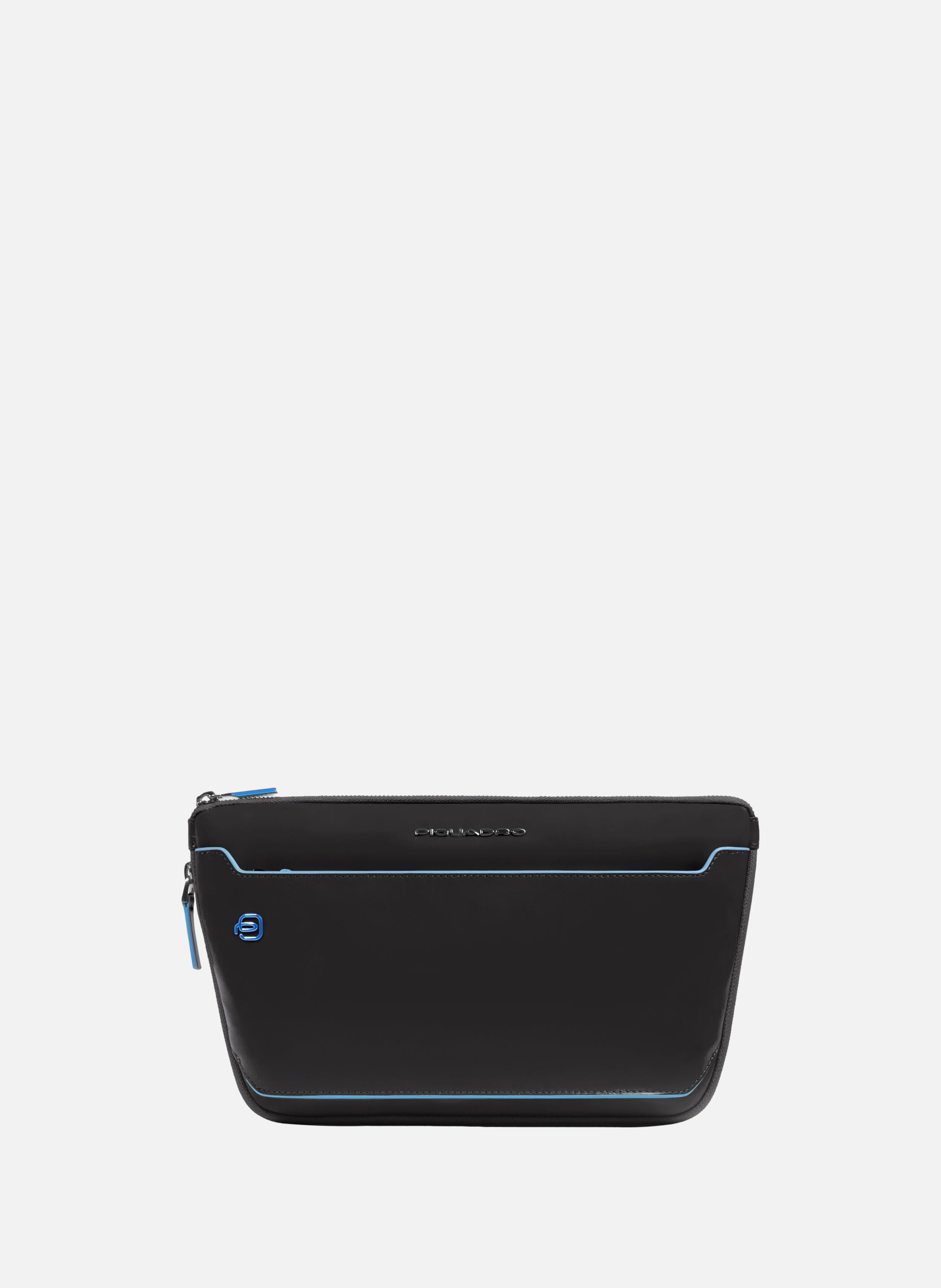 Erweiterbare flache gürteltasche PIQUADRO Schwarz