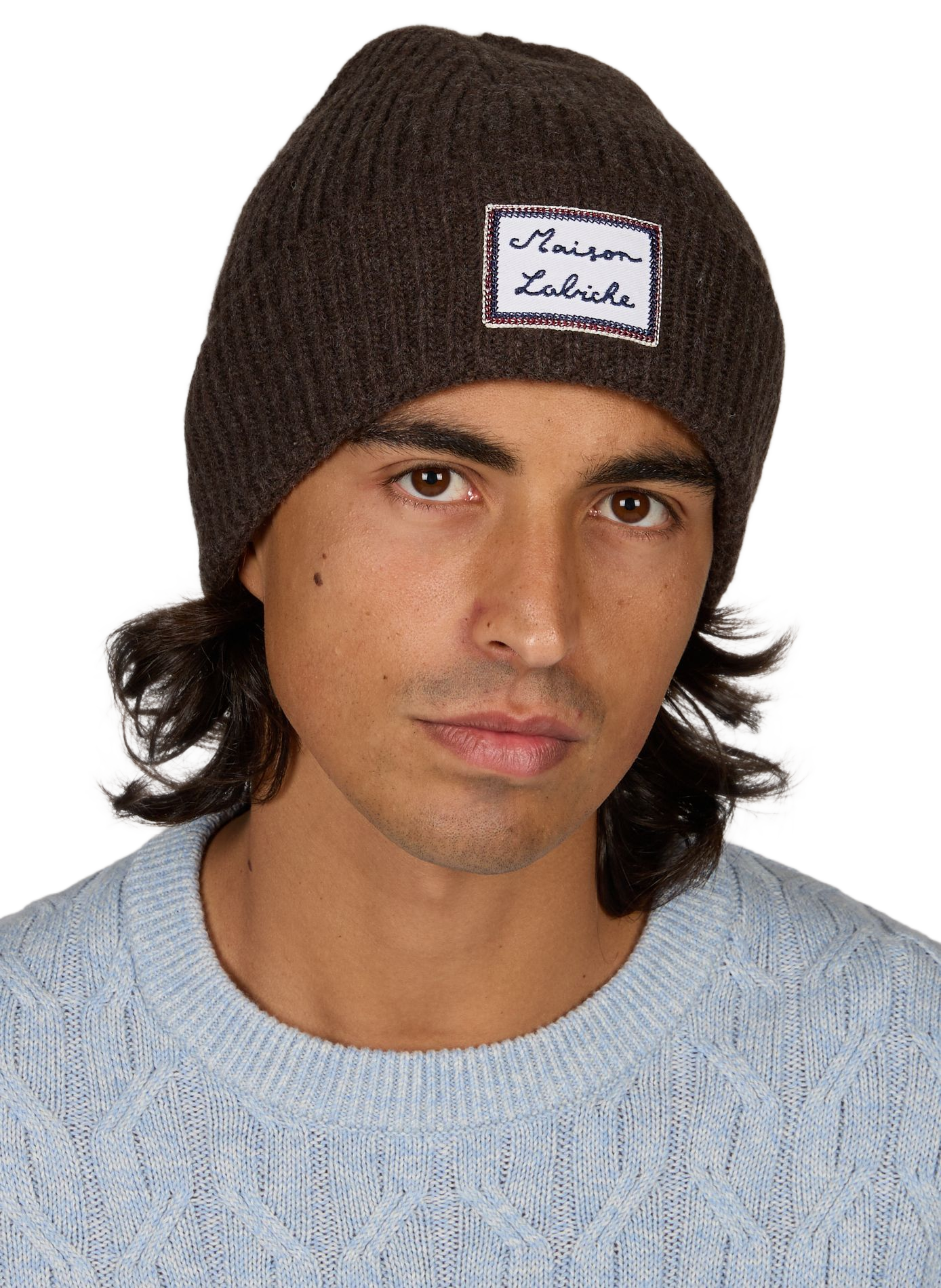 Gerippte Mütze Hutinel aus Wollmischung MAISON LABICHE Braun