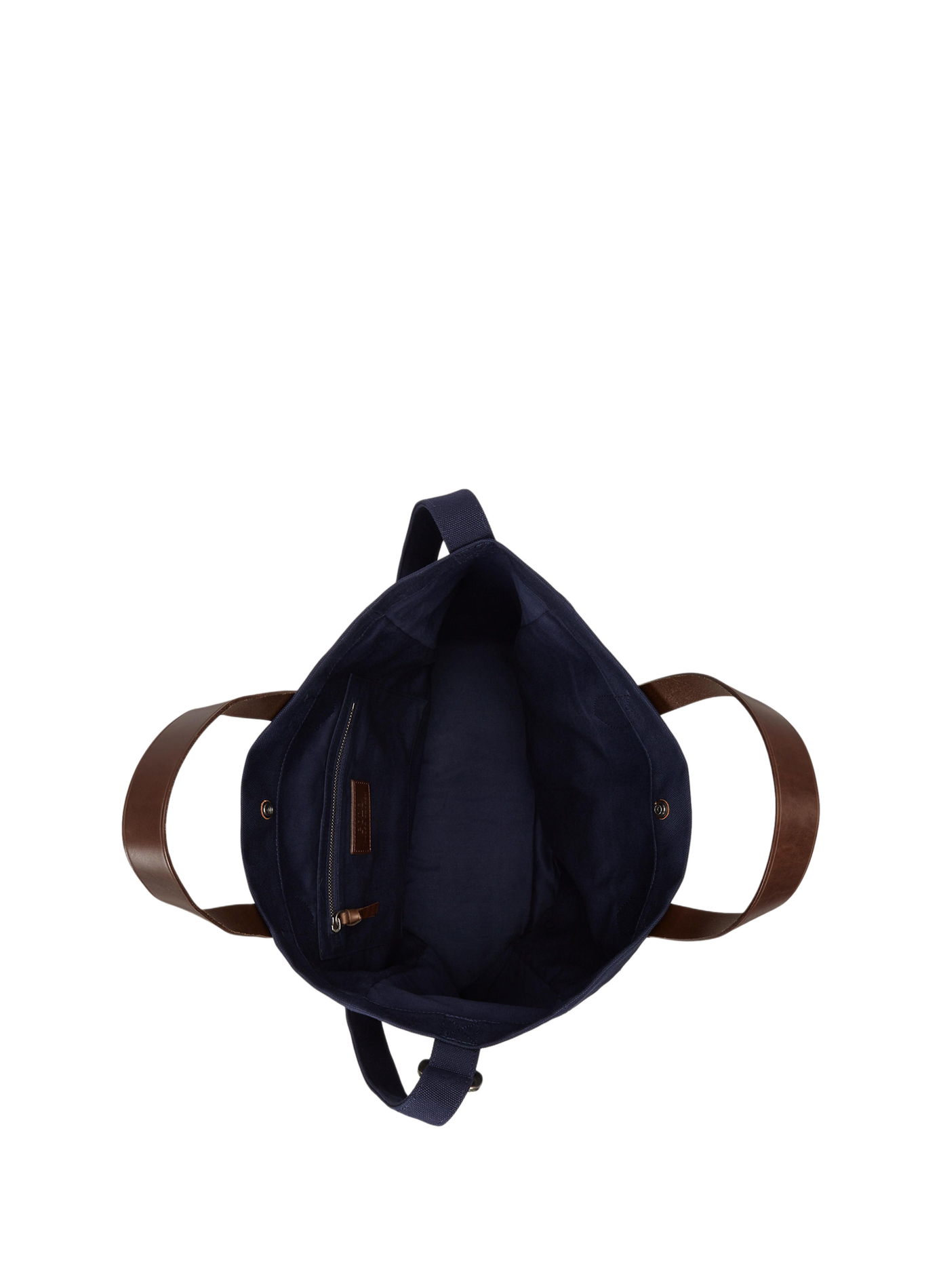 Sac shopping en coton POLO RALPH LAUREN Bleu