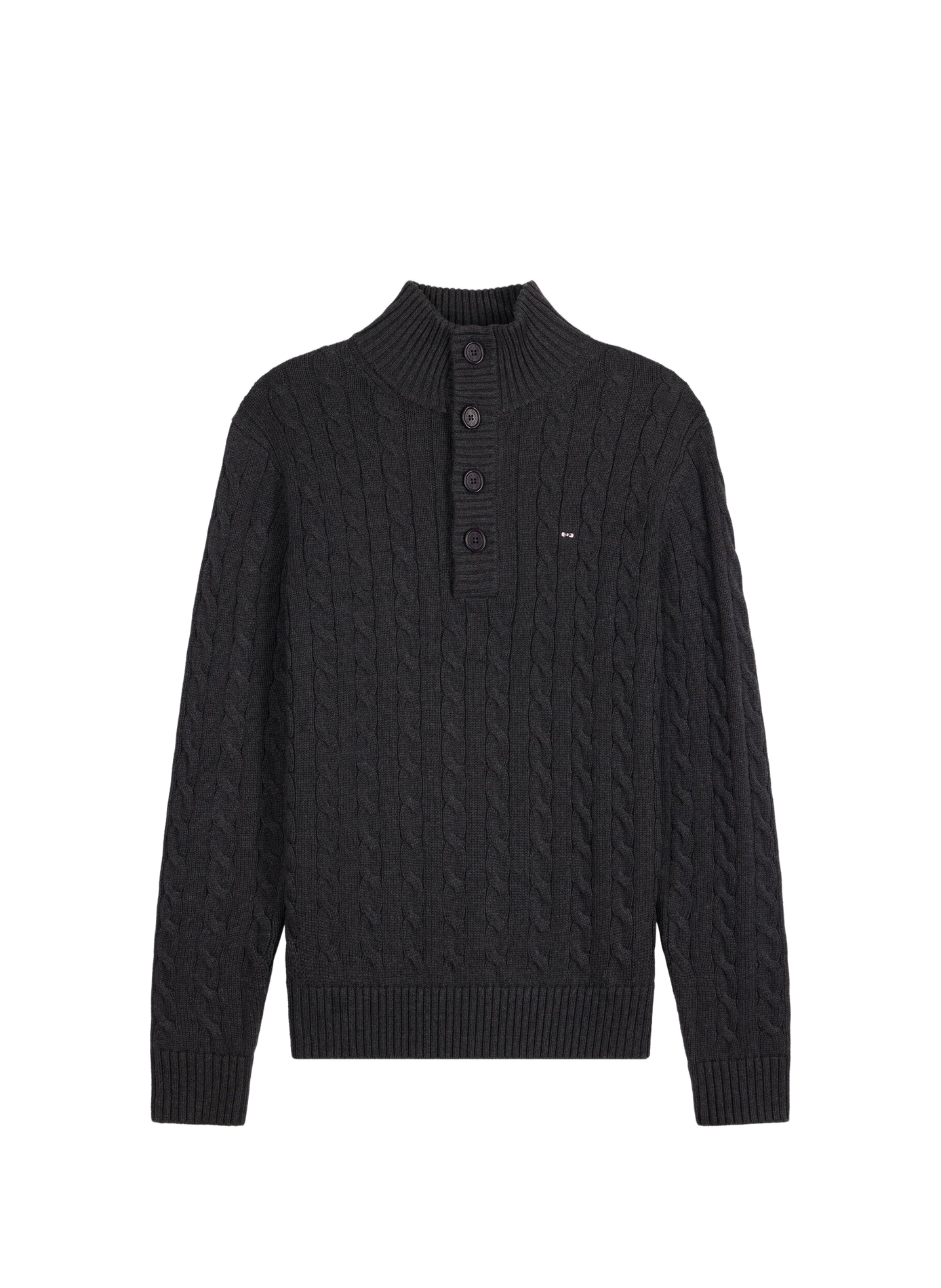 Pull col montant en coton EDEN PARK Grey