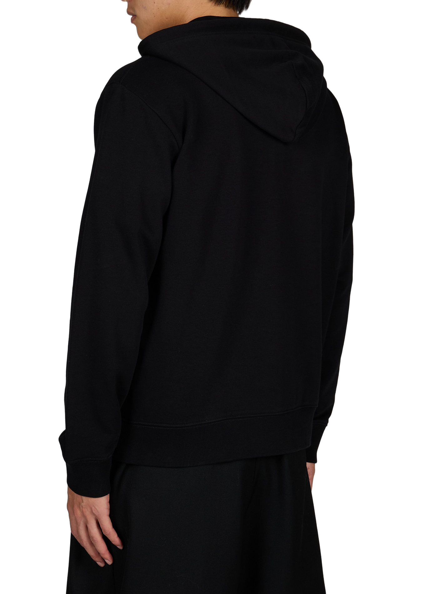 Sweat ample zippé à capuche MAISON MARGIELA Noir