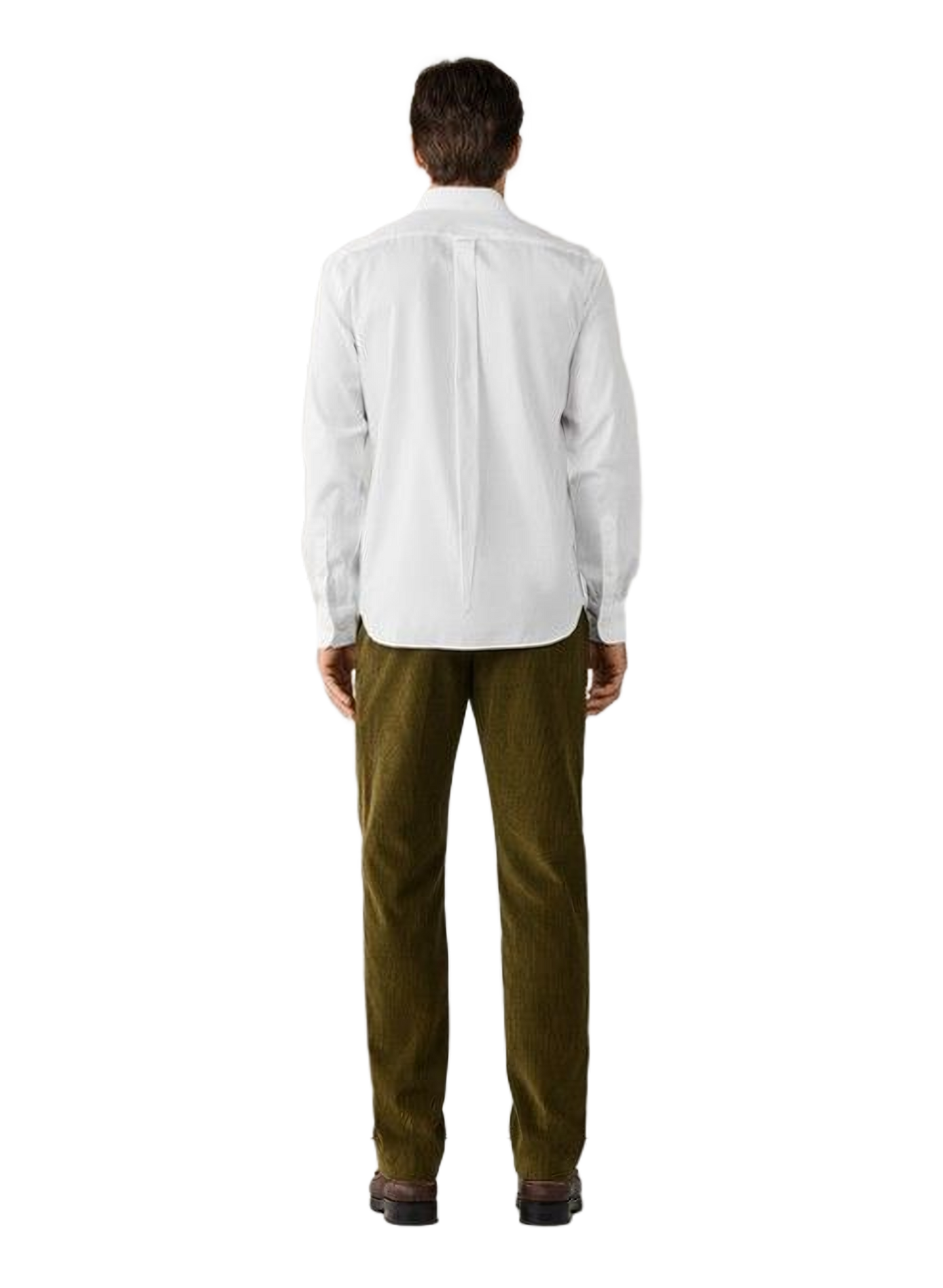 Chemise col classique manches contrastantes en coton FACONNABLE White