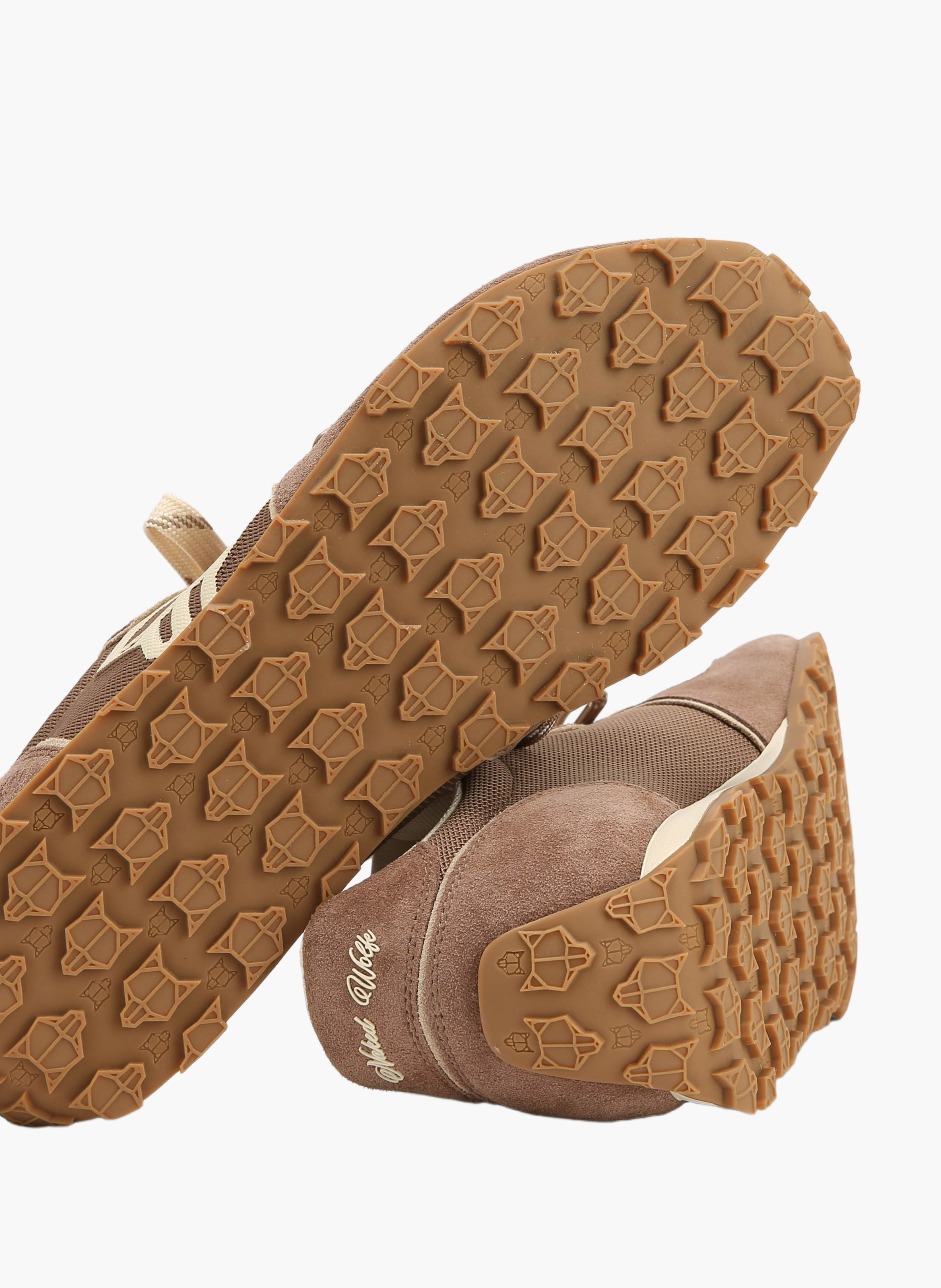 Baskets lightning en mesh NAKED WOLFE Marron