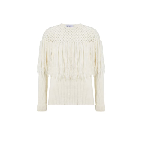 Pull en laine mélangée