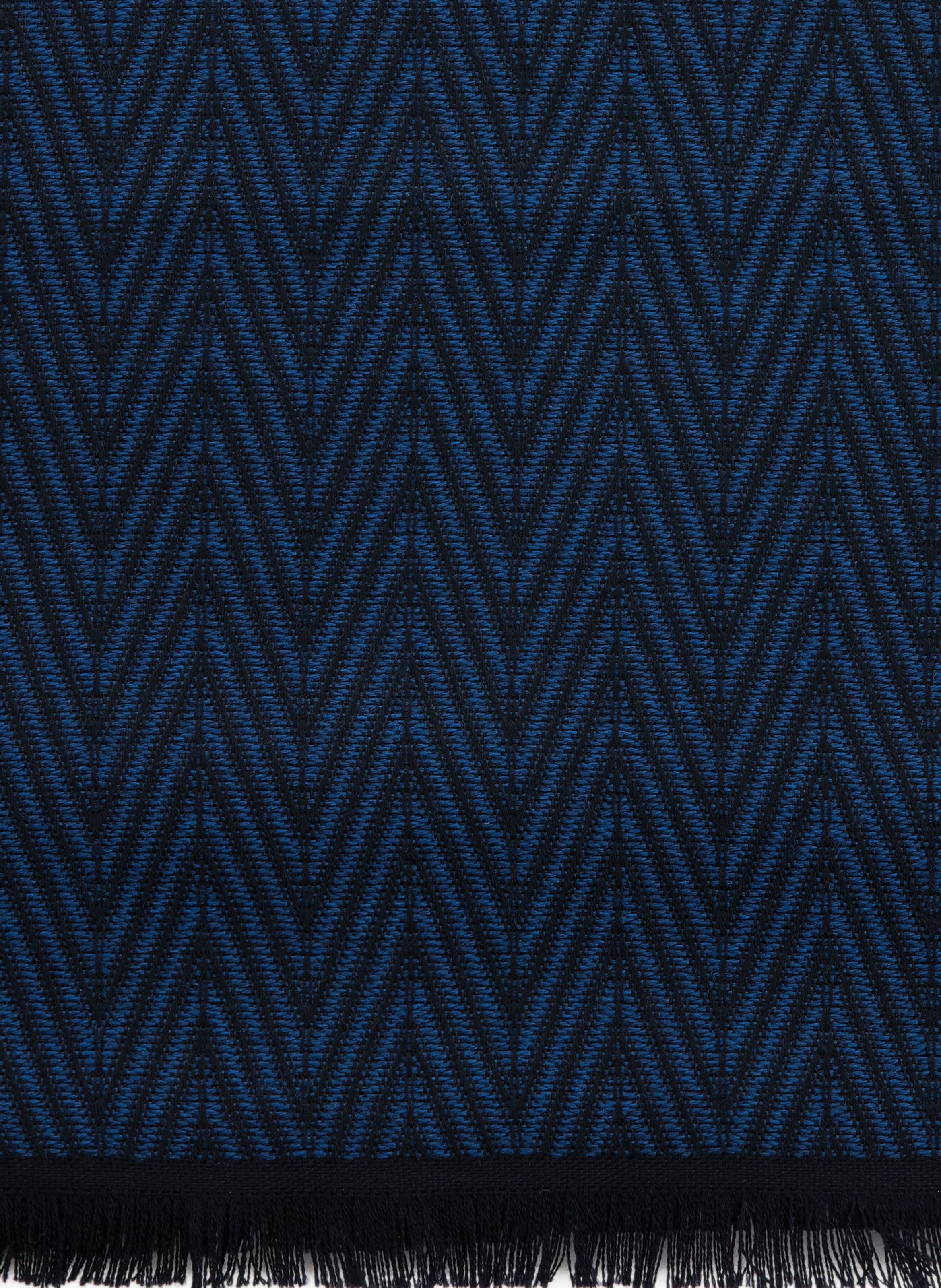 Echarpe à imprimé diagonales en laine