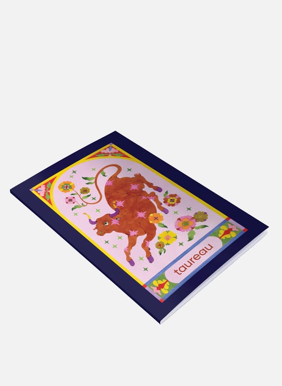 Carnet Taureau Multicolore by LOU BENESCH LOU BENESCH Carnet Taureau Multicolore