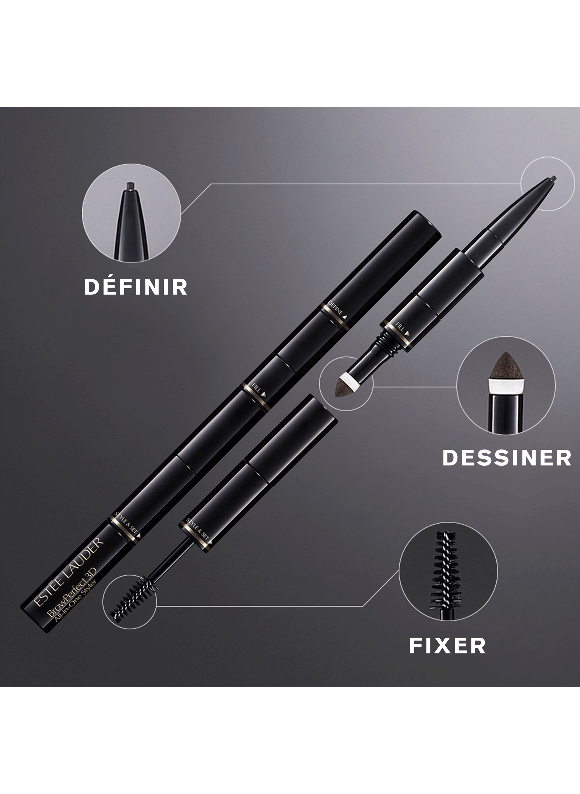 BrowPerfect 3D - Crayon à Sourcils 3-en-1 ESTÉE LAUDER Cool brown