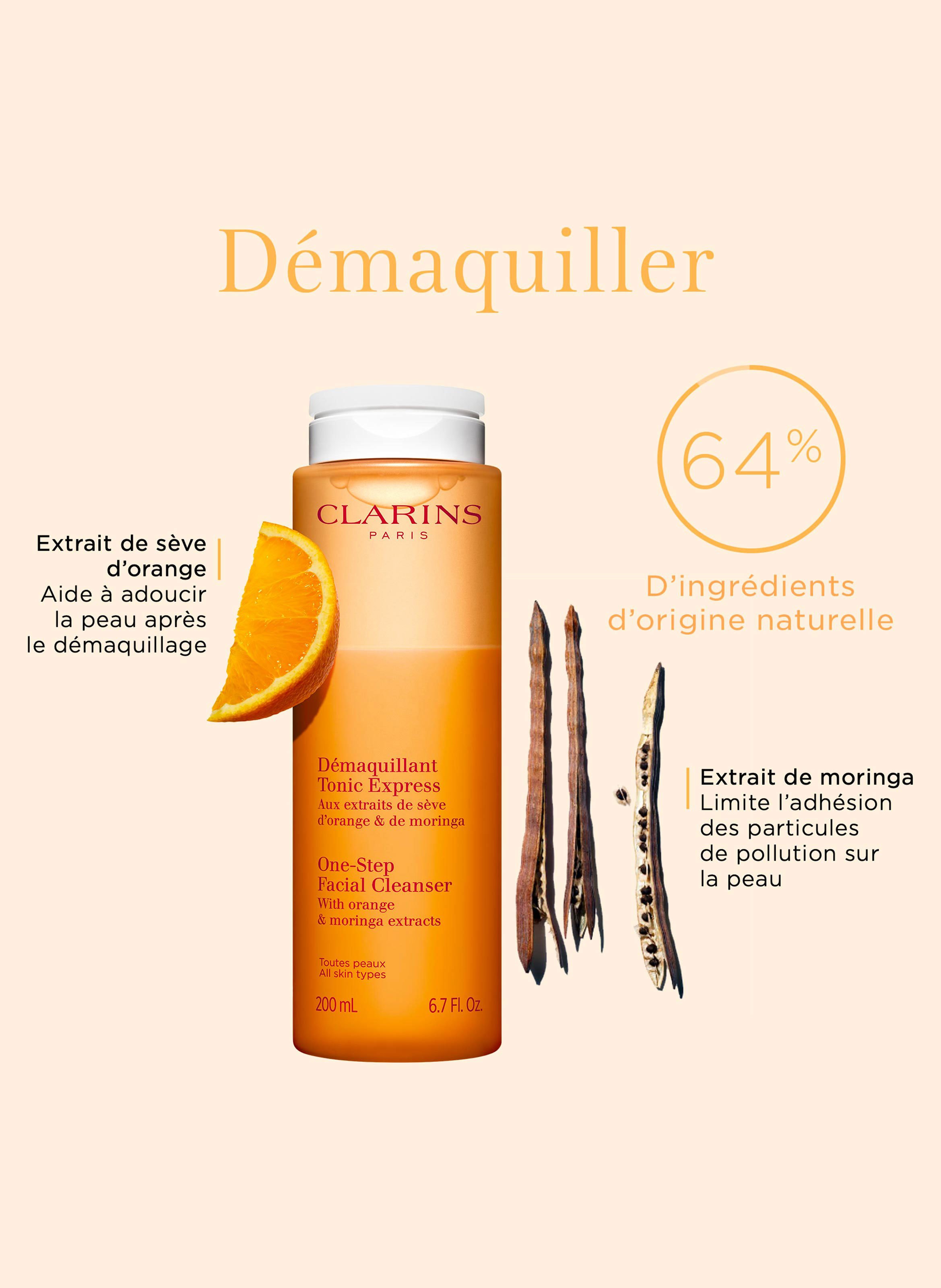 One-Step Facial Cleanser - All skin types CLARINS No color