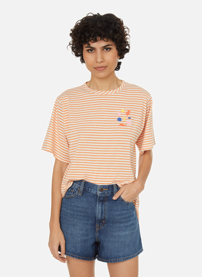 Striped cotton T-shirt  BOBO CHOSES