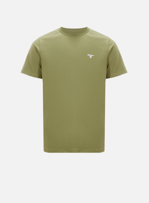 T-shirt uni en coton GreenBARBOUR 